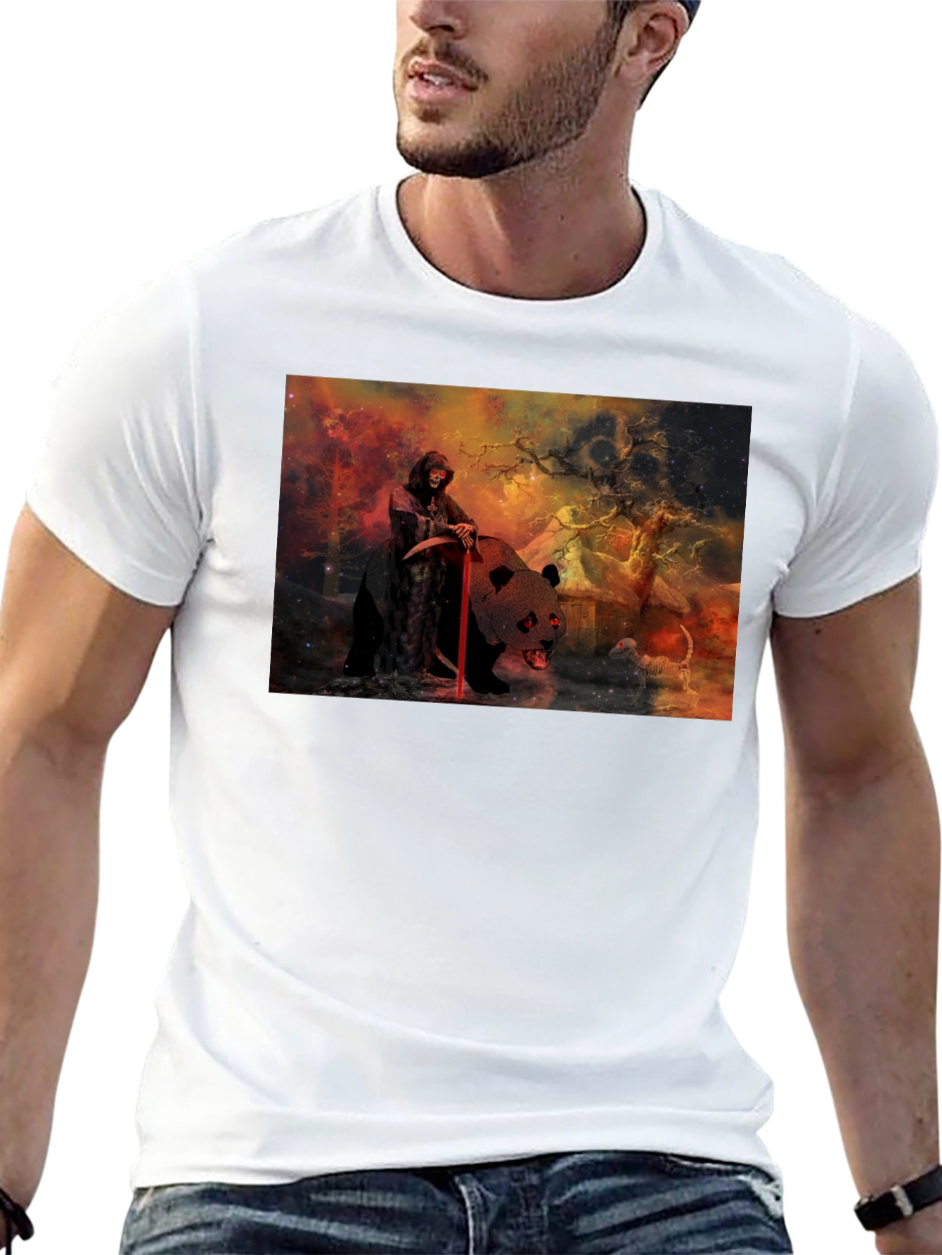 Grim Reaper Panda T-Shirt