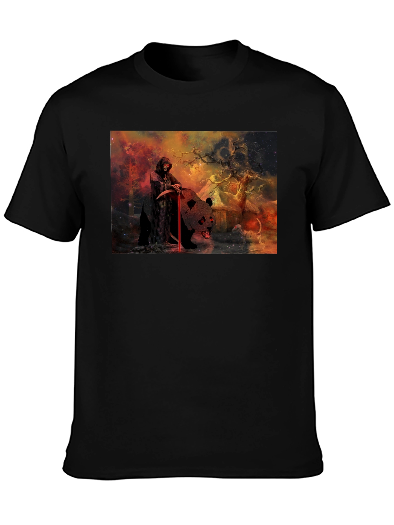 Grim Reaper Panda T-Shirt
