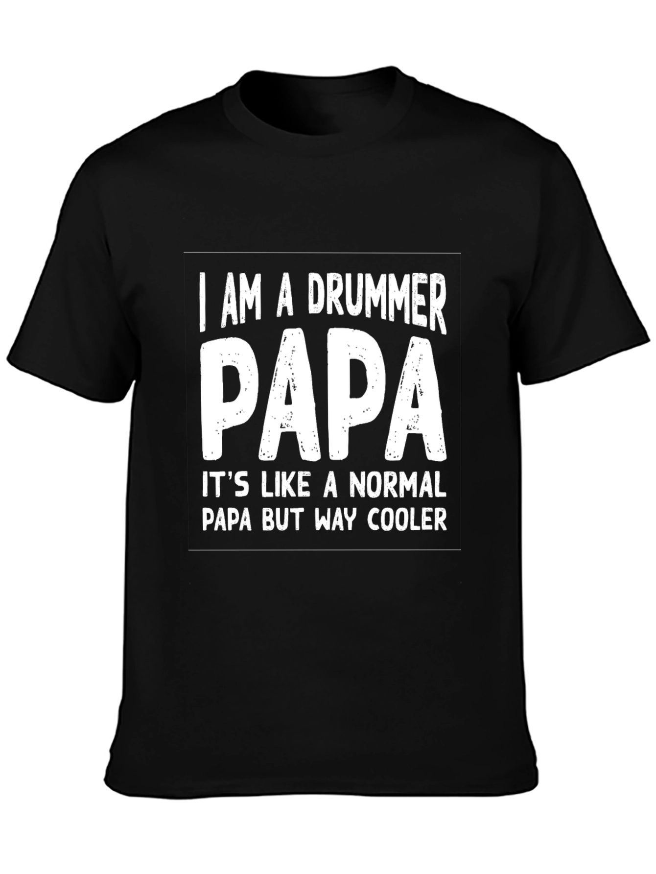 Drummer Papa T-Shirt - Cool Dad Gift
