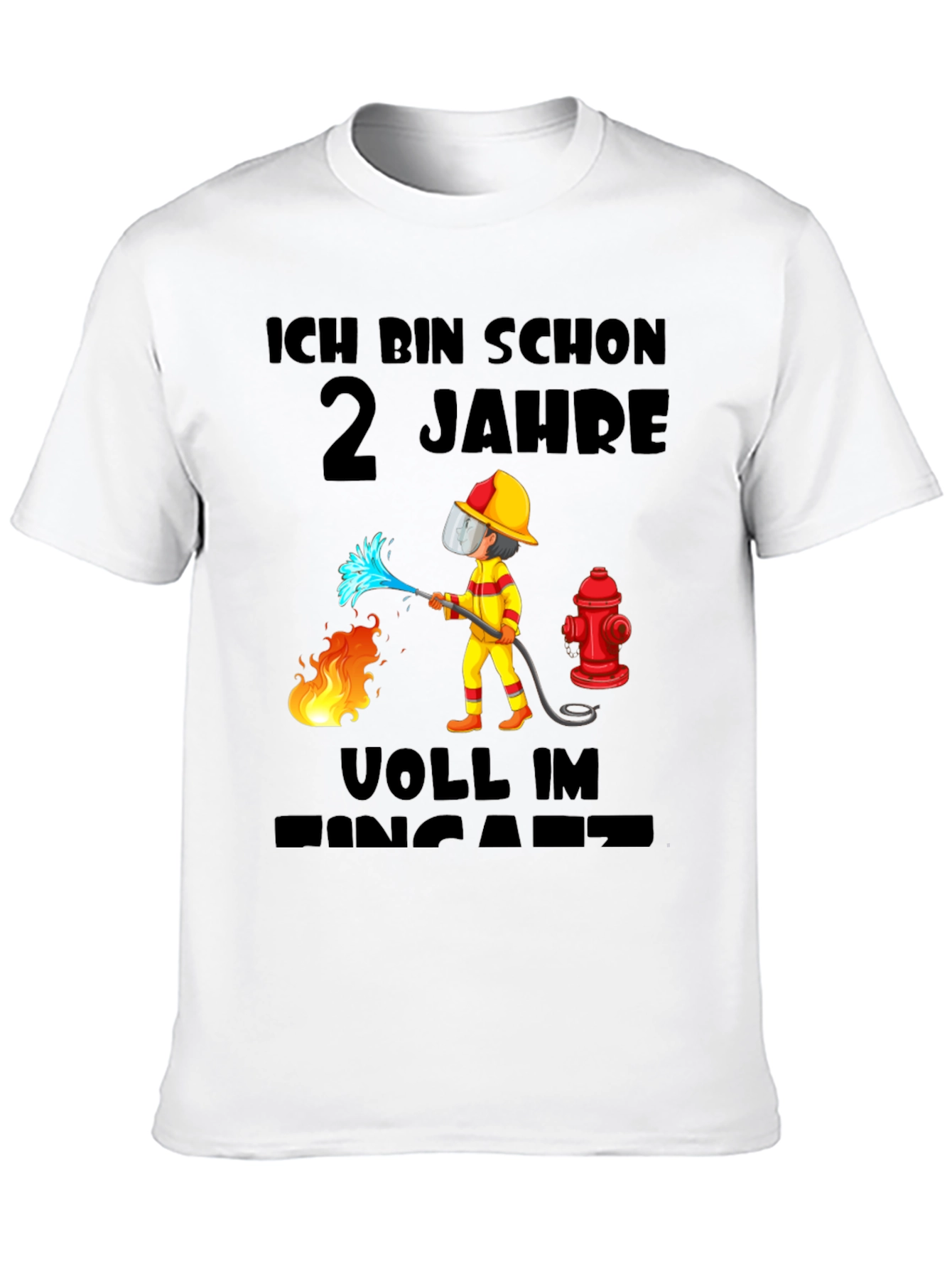 Firefighter 2nd Birthday T-Shirt