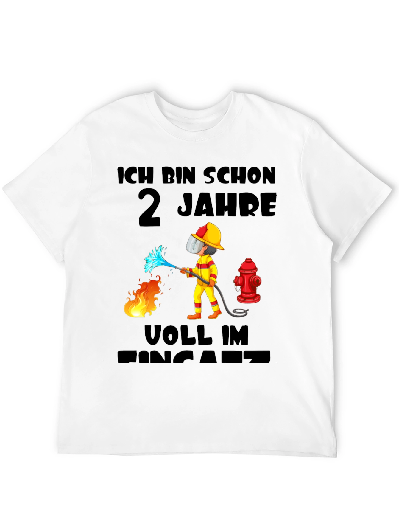 Firefighter 2nd Birthday T-Shirt