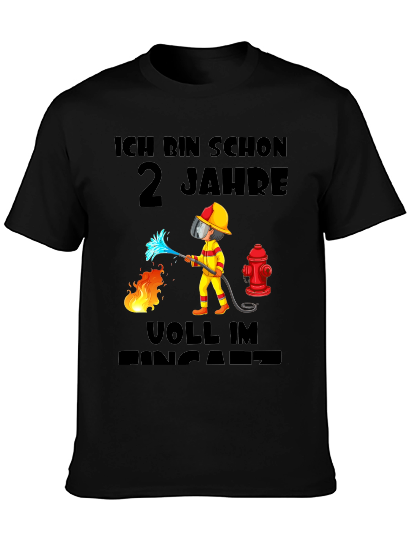 Firefighter 2nd Birthday T-Shirt