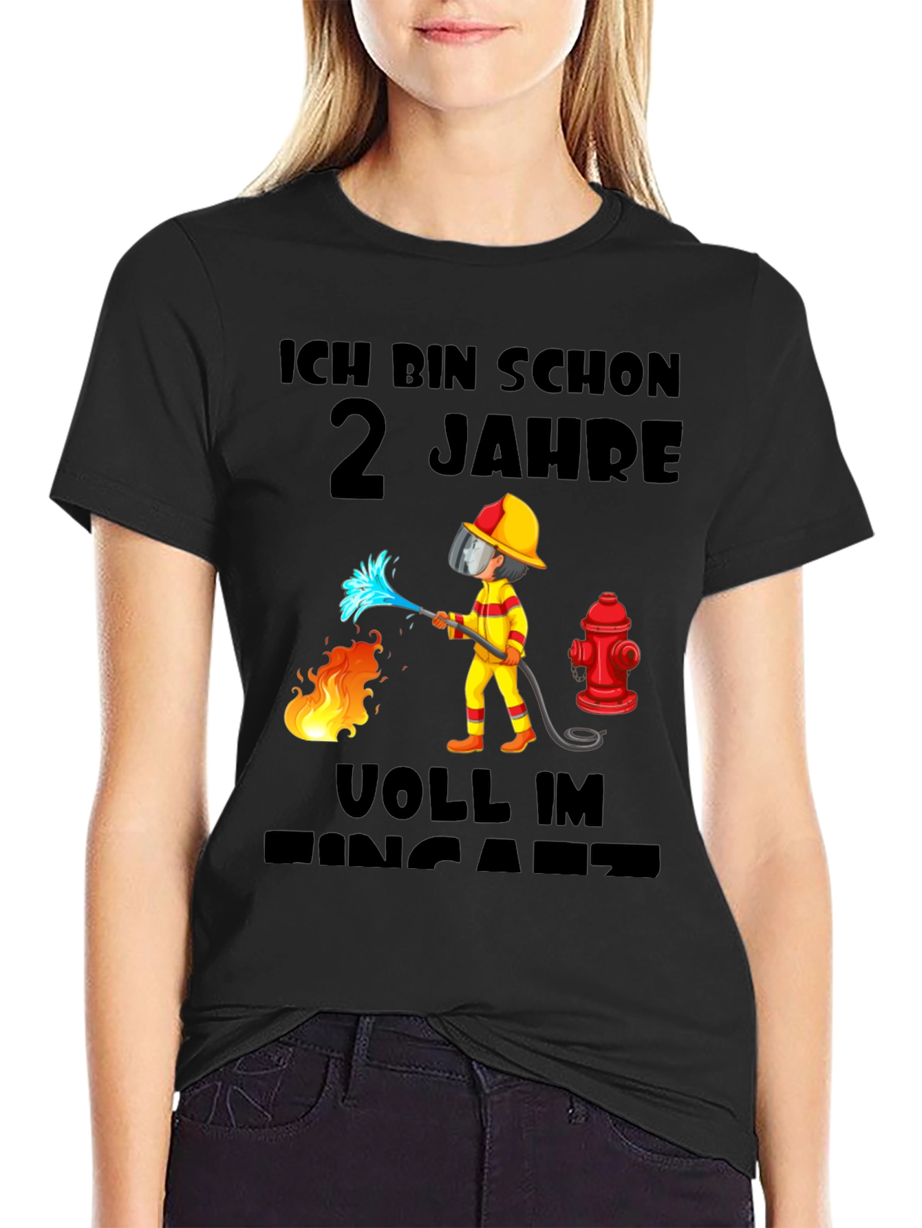 Firefighter 2nd Birthday T-Shirt