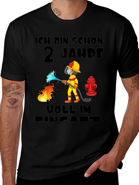 Firefighter 2nd Birthday T-Shirt