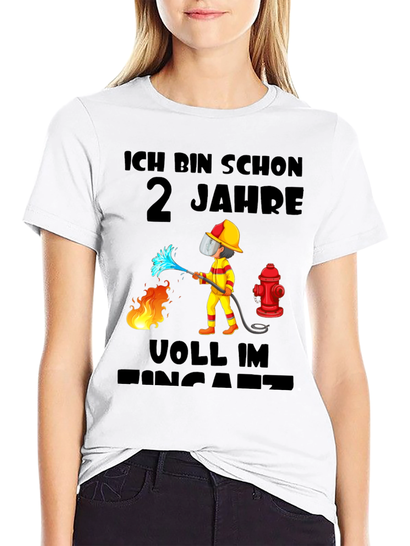 Firefighter 2nd Birthday T-Shirt