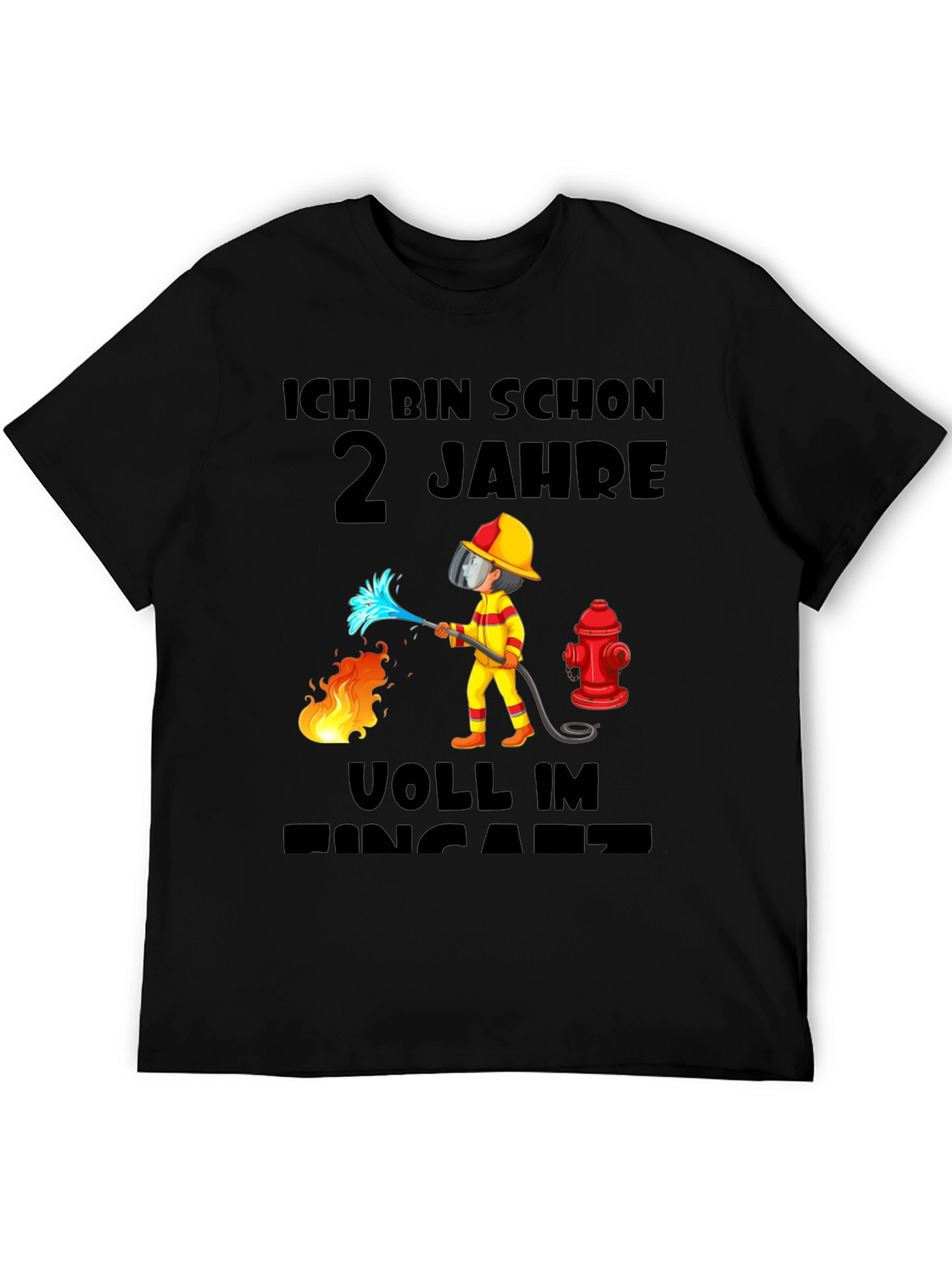 Firefighter 2nd Birthday T-Shirt