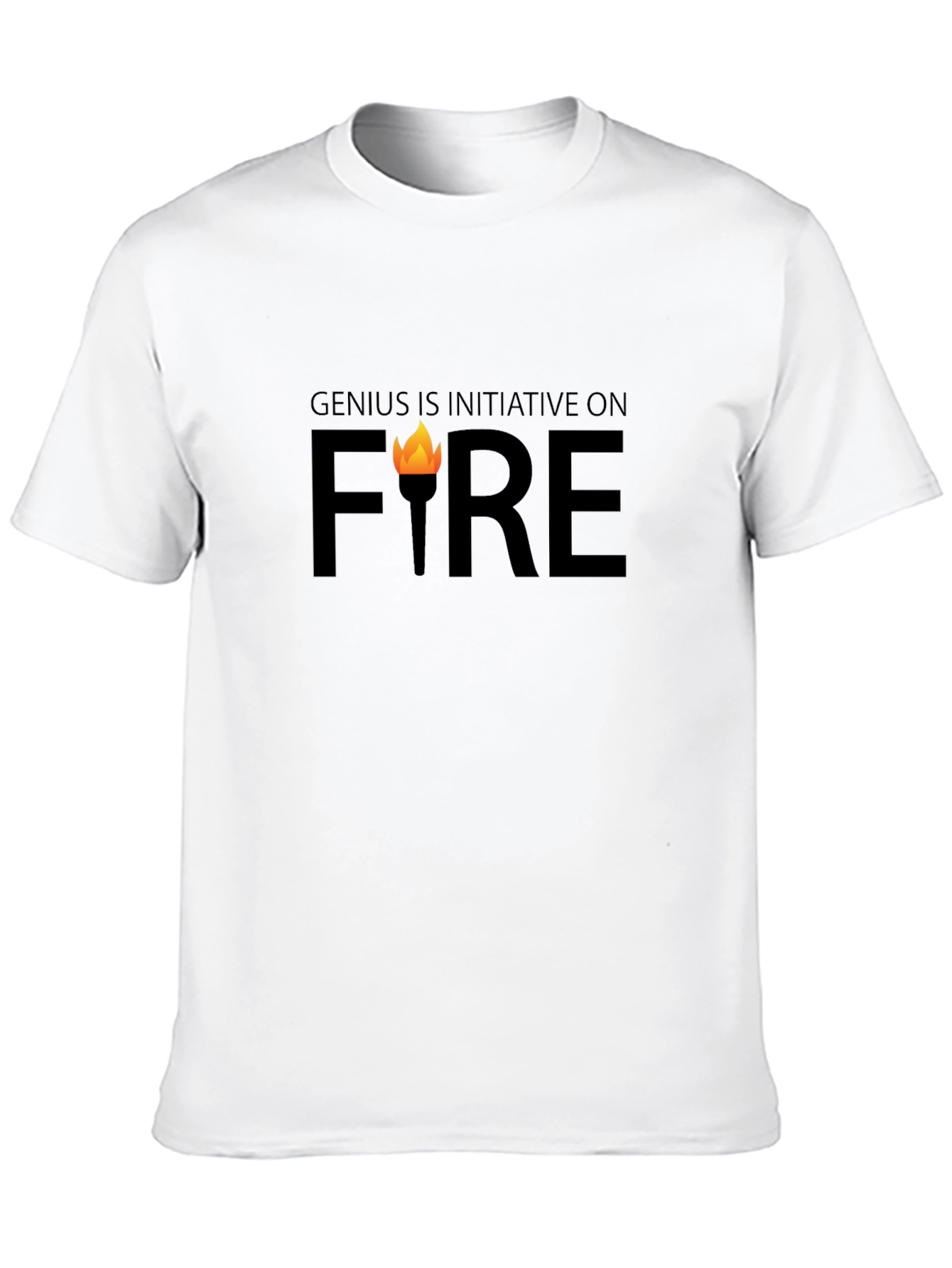 Genius On Fire Graphic T-Shirt - Initiative & Motivation