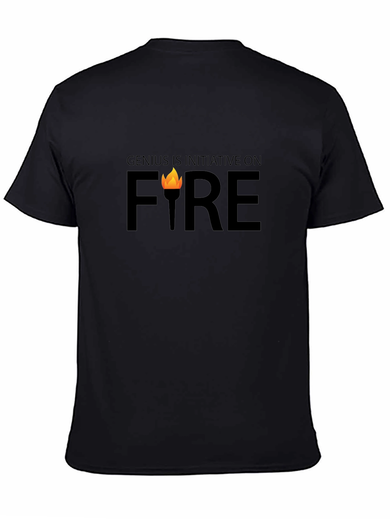 Genius On Fire Graphic T-Shirt - Initiative & Motivation