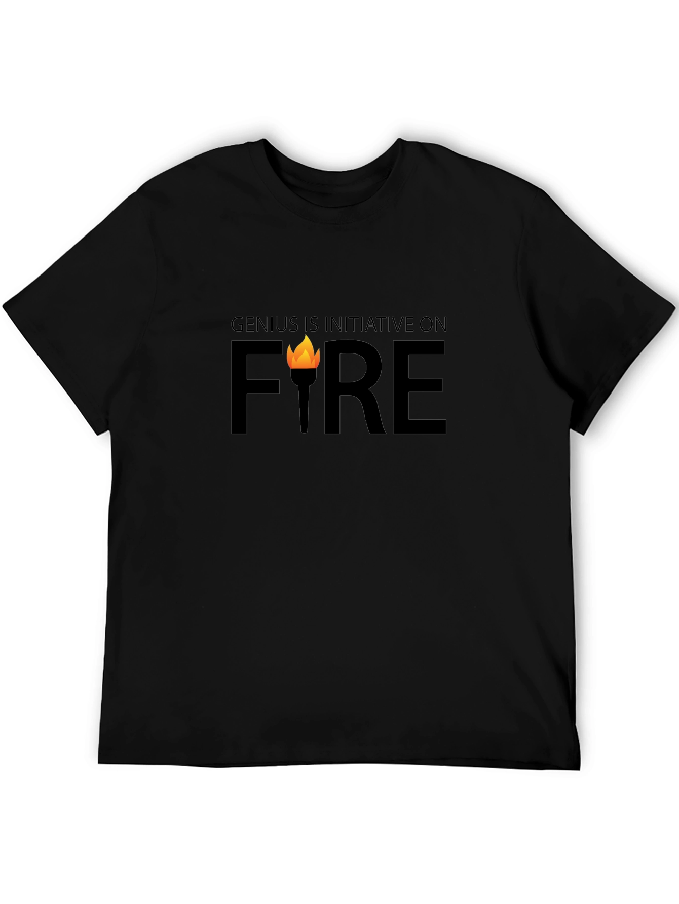 Genius On Fire Graphic T-Shirt - Initiative & Motivation