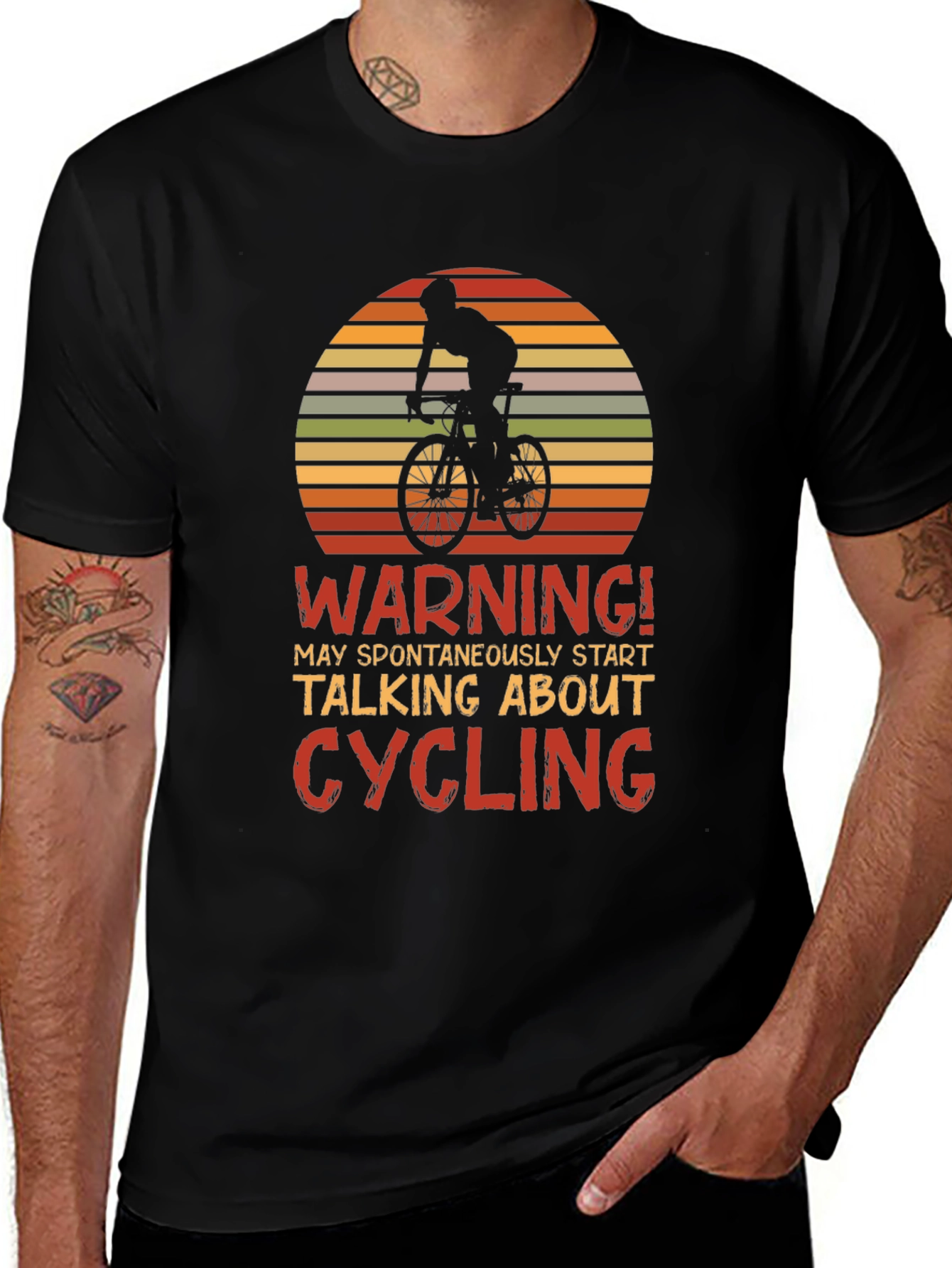 Cycling Enthusiast T-Shirt - Warning Cyclist!