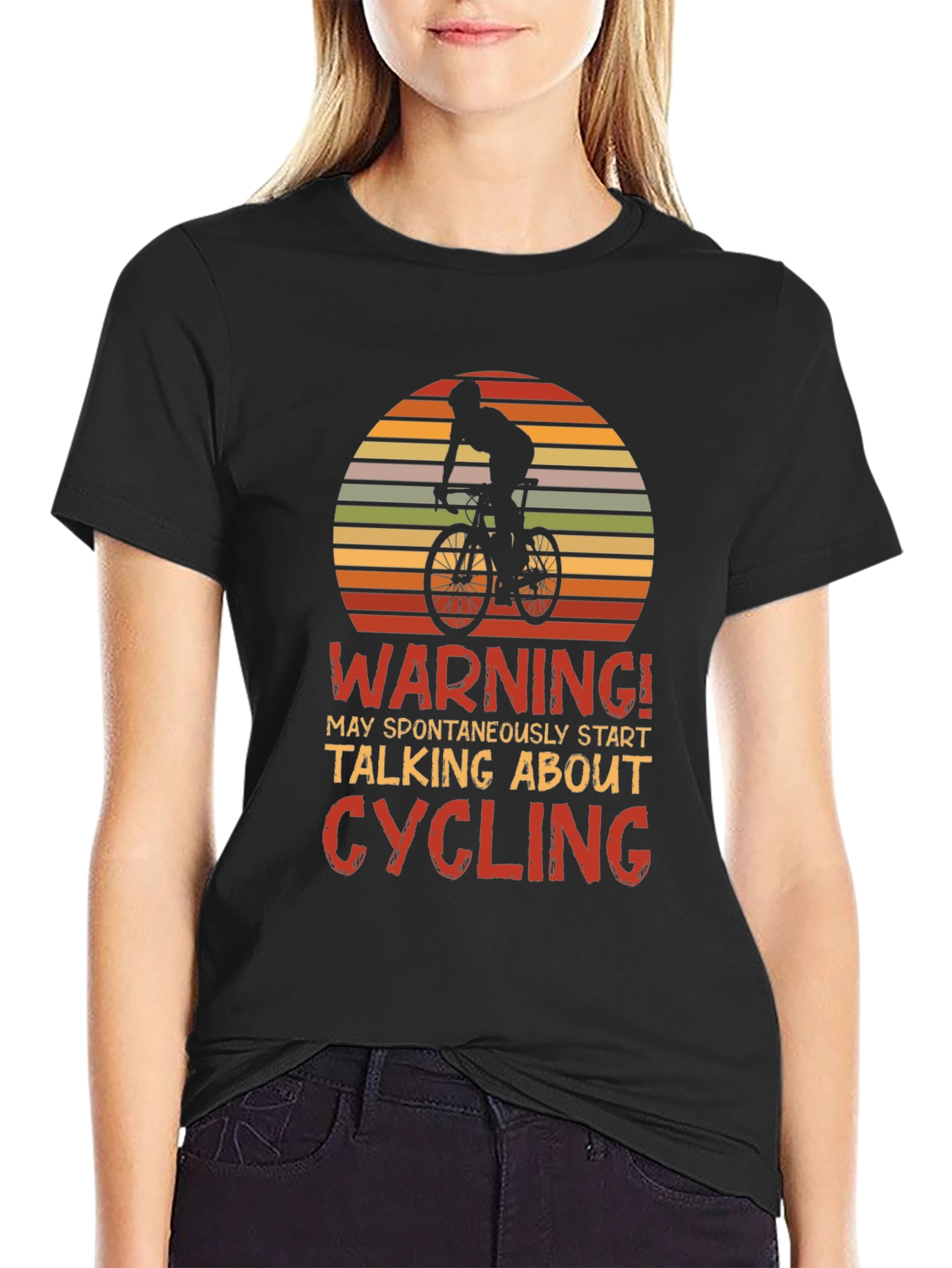 Cycling Enthusiast T-Shirt - Warning Cyclist!