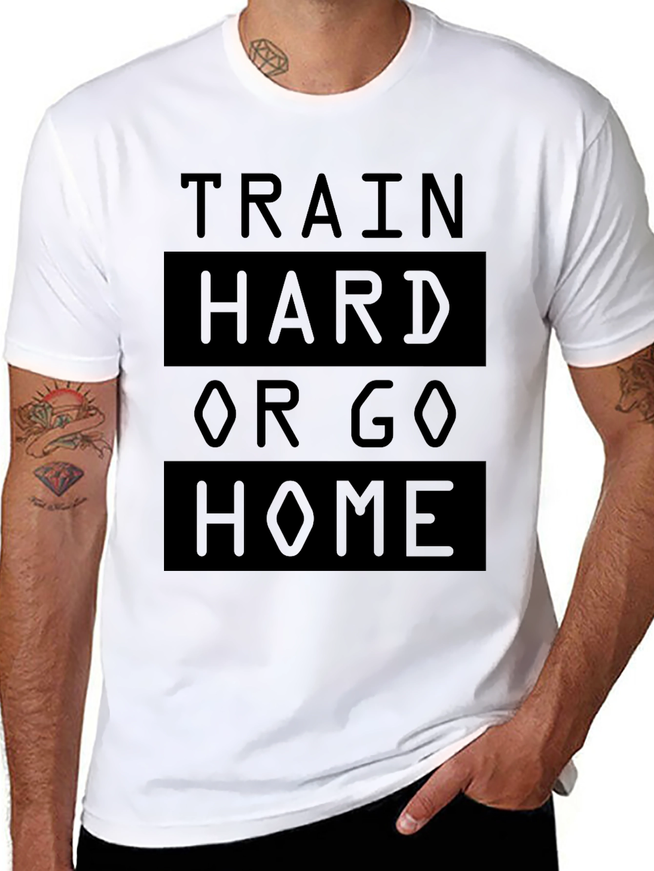 Train Hard or Go Home Black T-Shirt