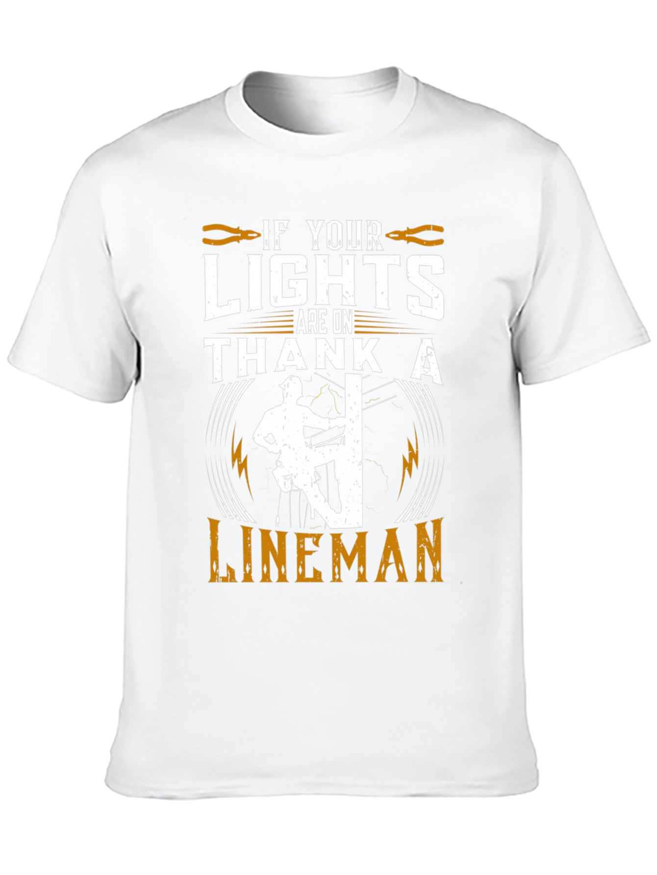 Lineman Tribute Graphic Tee - Electrical Worker Pride