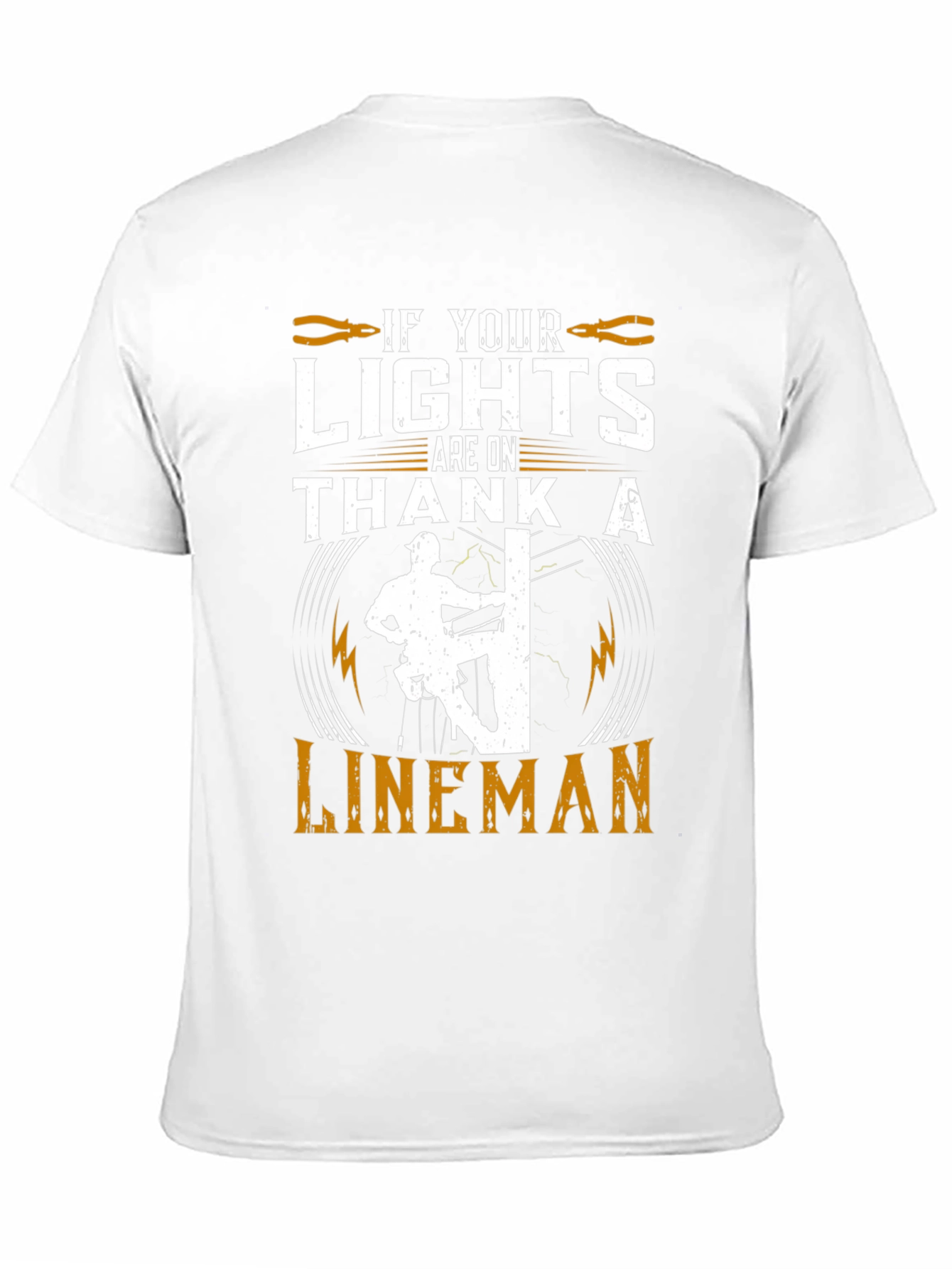 Lineman Tribute Graphic Tee - Electrical Worker Pride