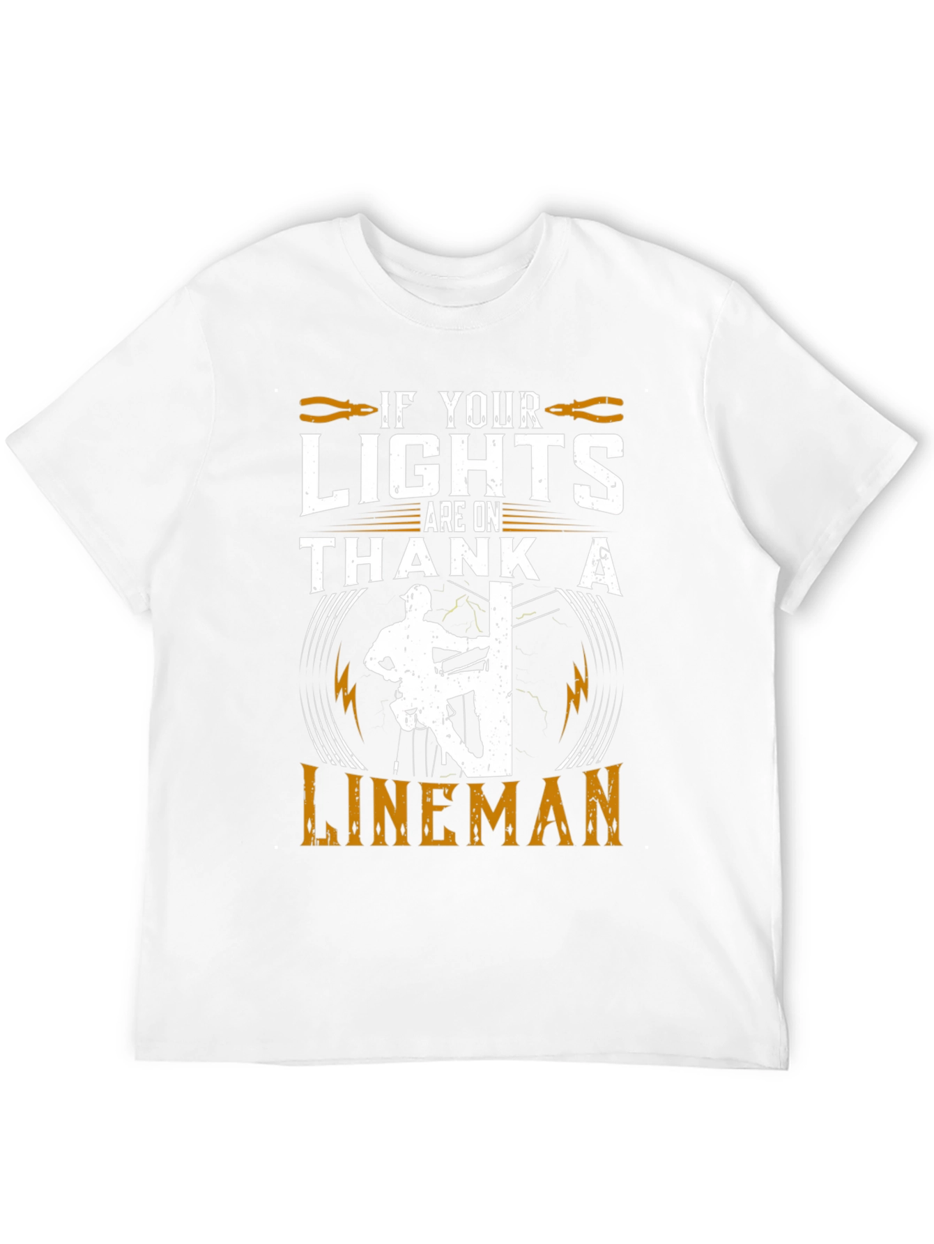 Lineman Tribute Graphic Tee - Electrical Worker Pride