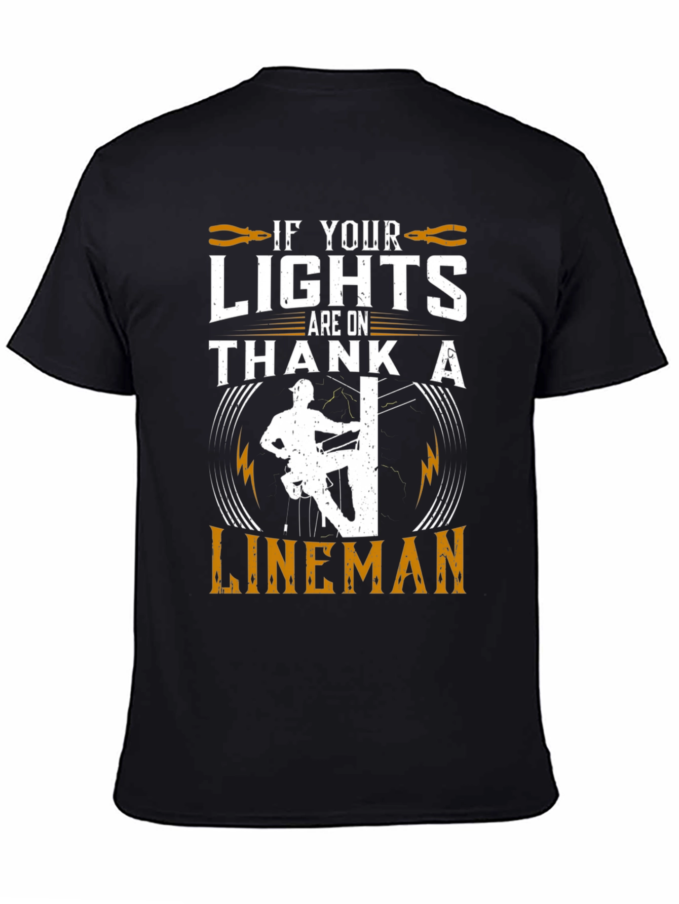 Lineman Tribute Graphic Tee - Electrical Worker Pride