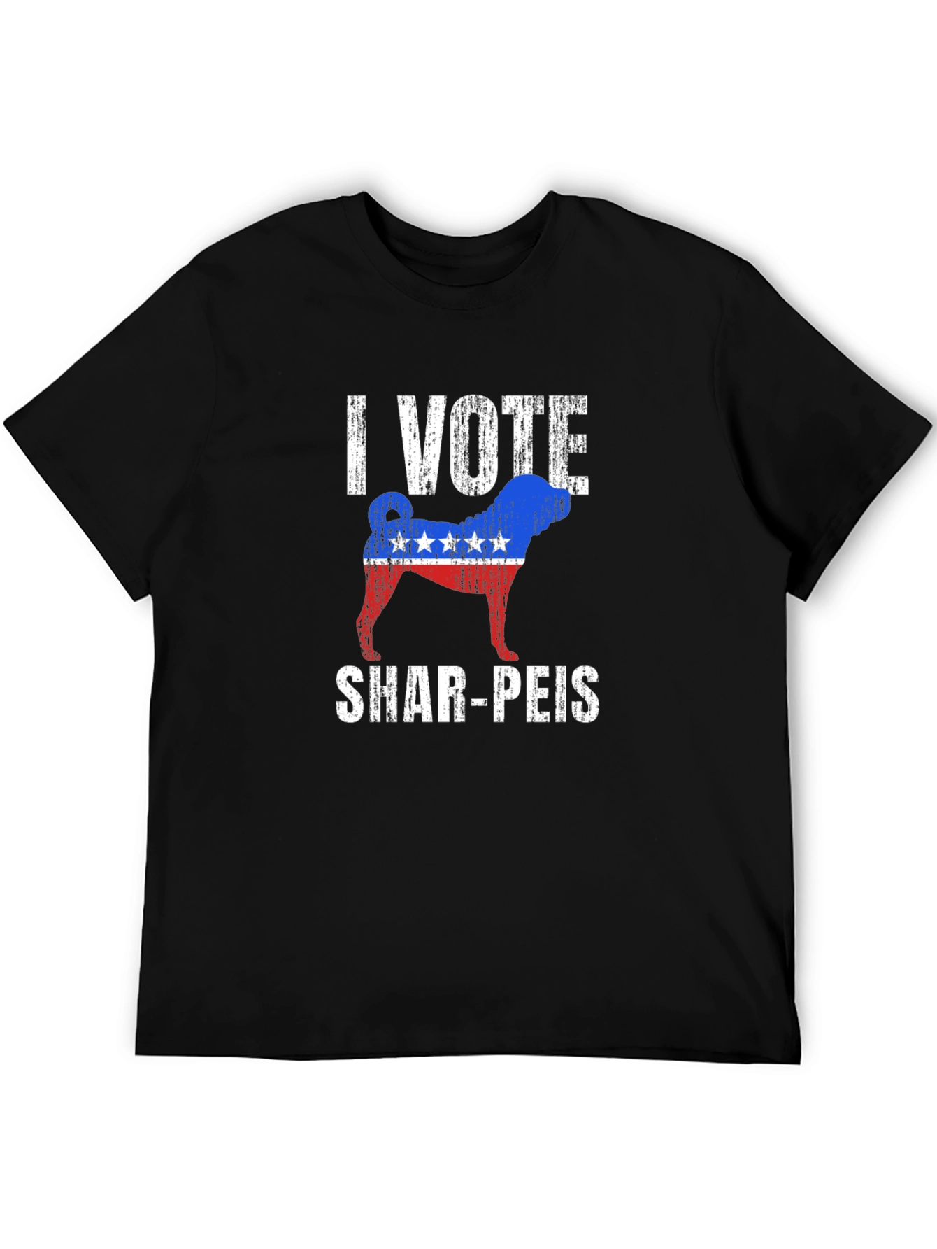 I Vote Shar-Peis Patriotic T-Shirt