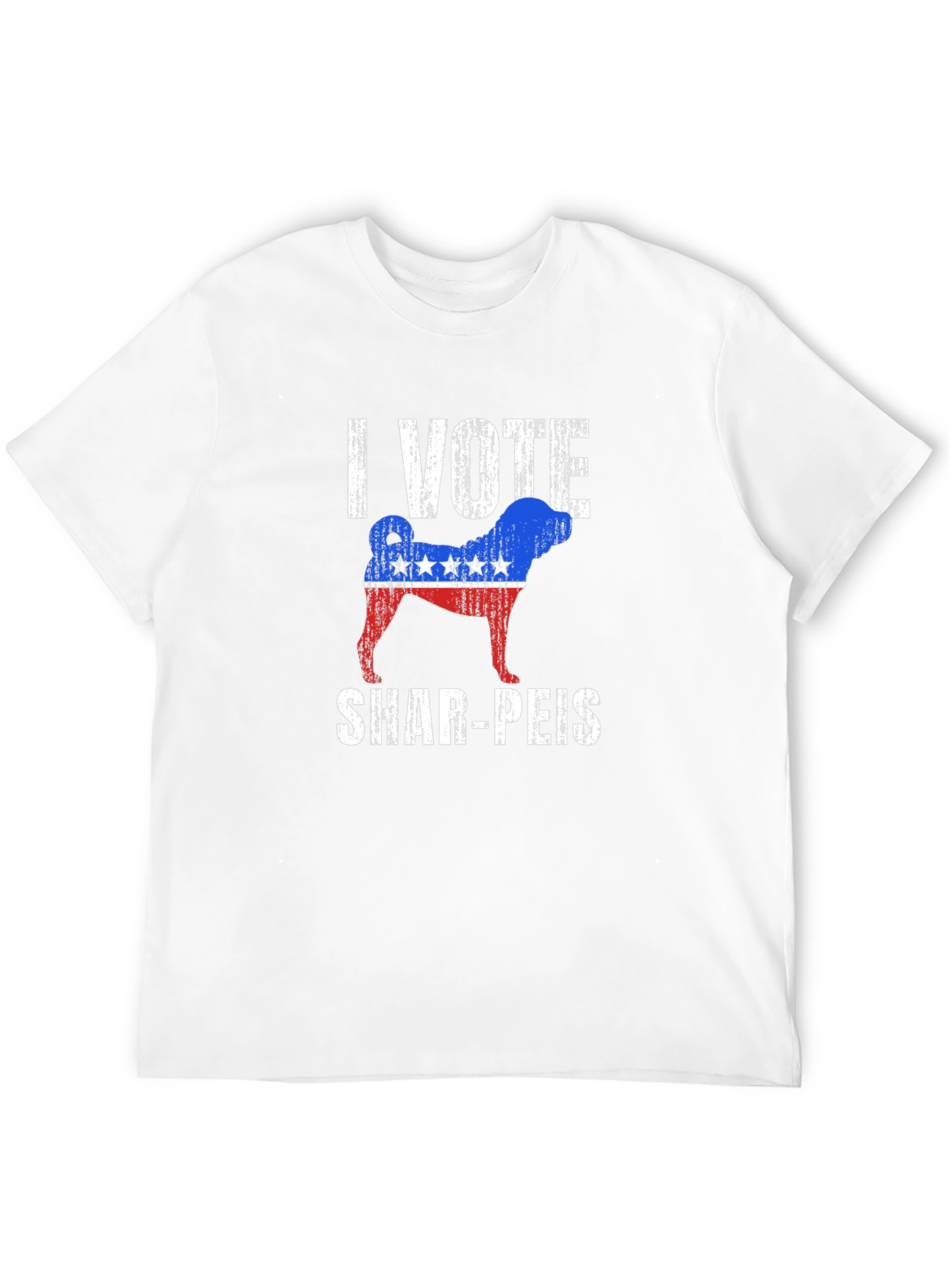 I Vote Shar-Peis Patriotic T-Shirt
