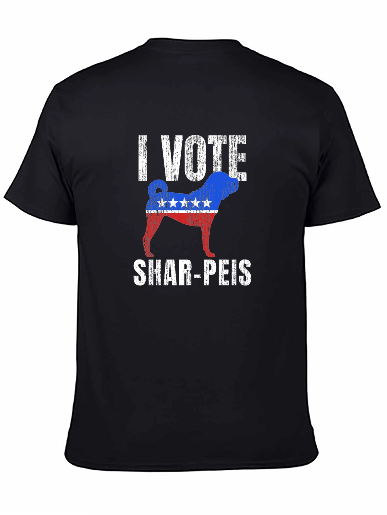 I Vote Shar-Peis Patriotic T-Shirt