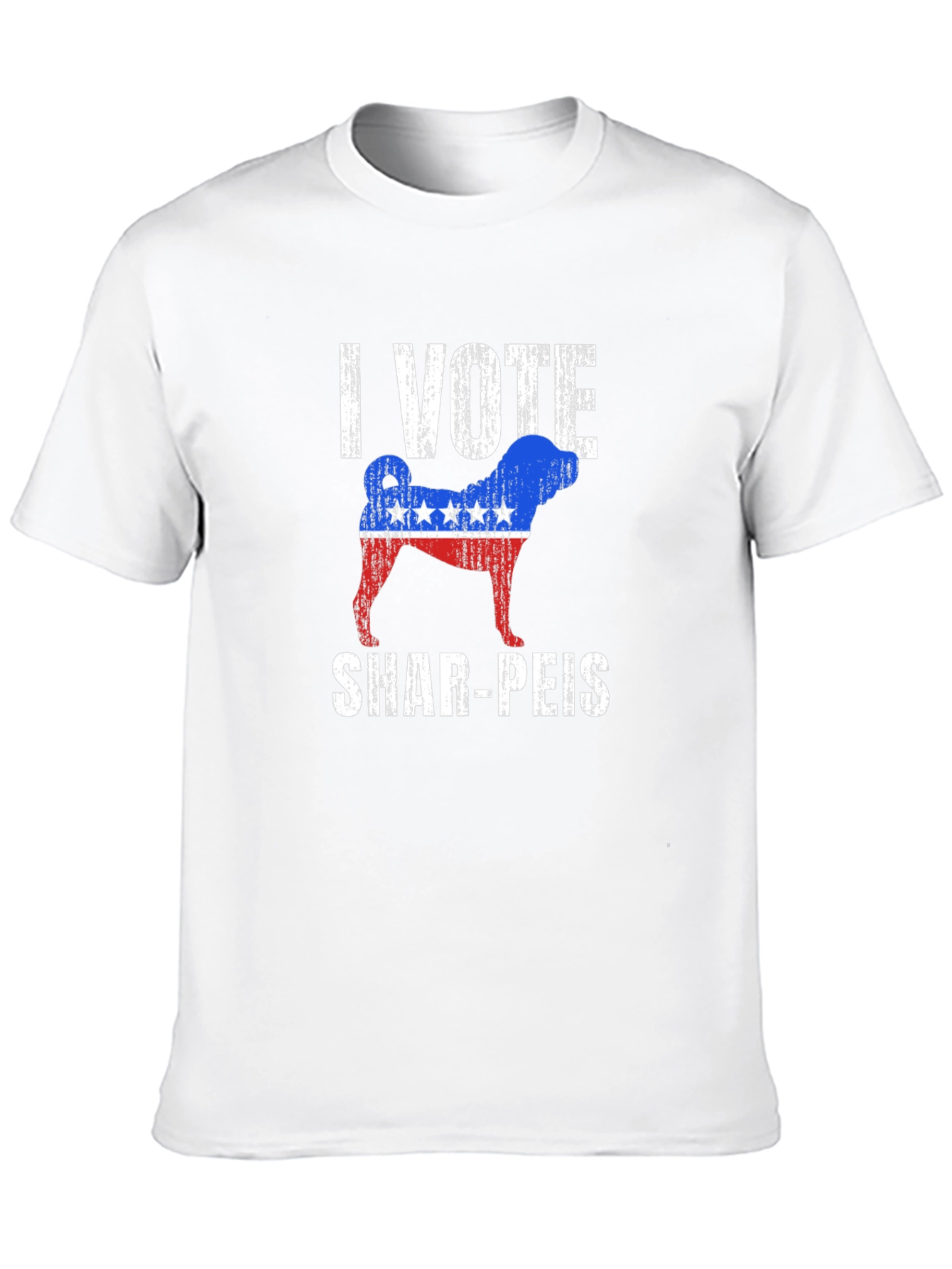 I Vote Shar-Peis Patriotic T-Shirt