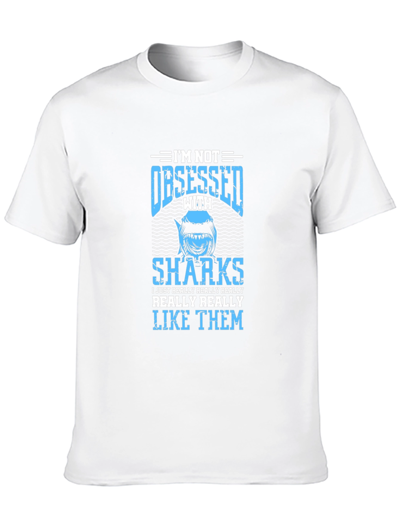 Funny Shark Lover T-Shirt - Im Not Obsessed