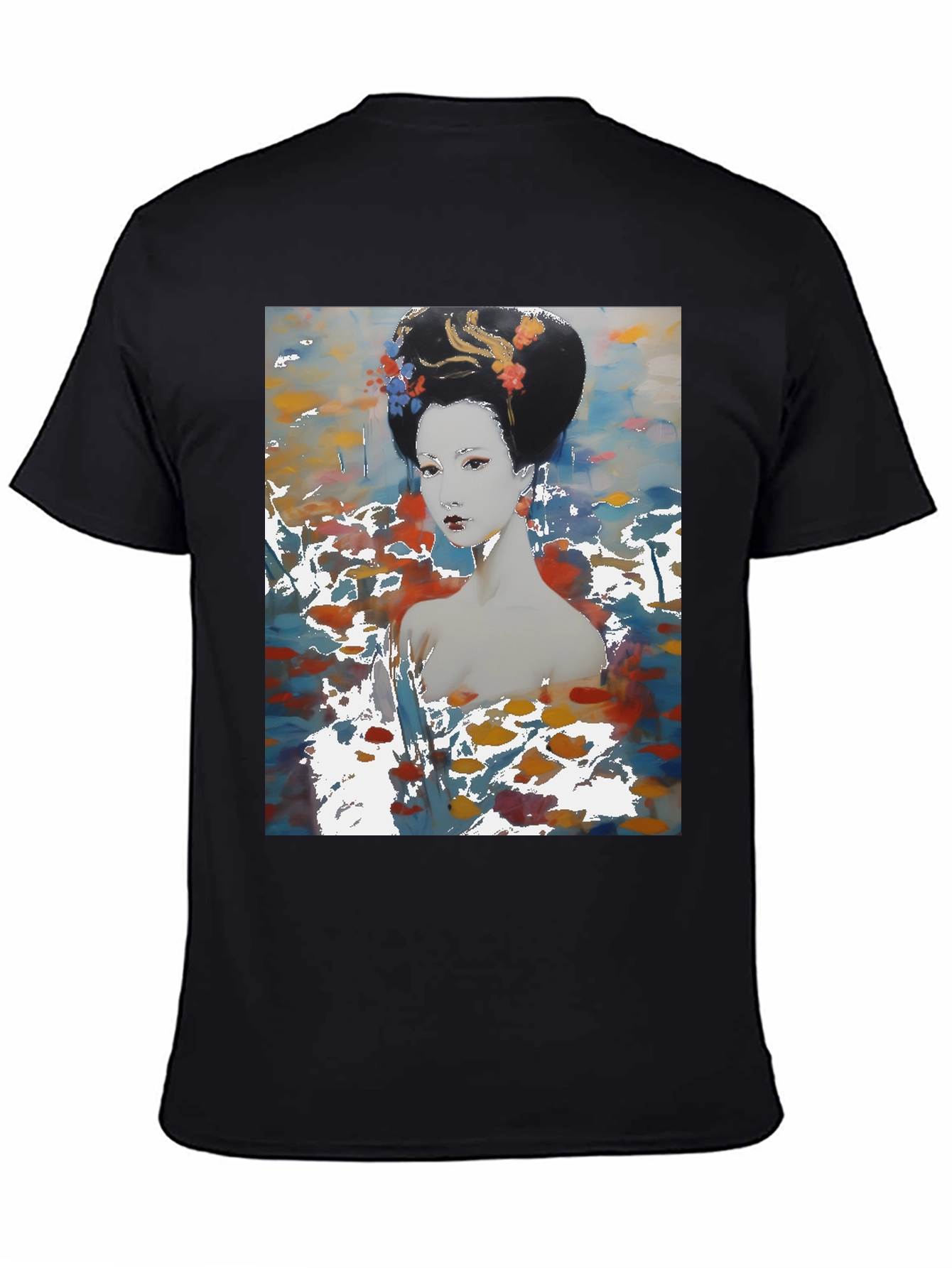 Geisha Art T-Shirt - Abstract Style