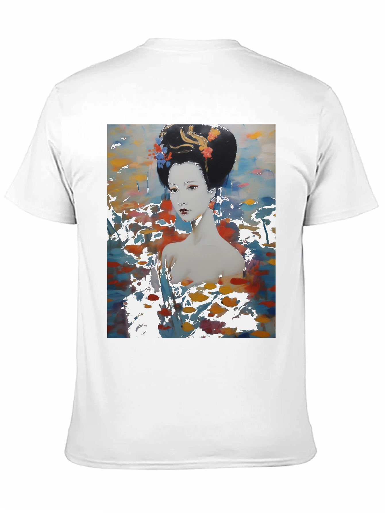 Geisha Art T-Shirt - Abstract Style