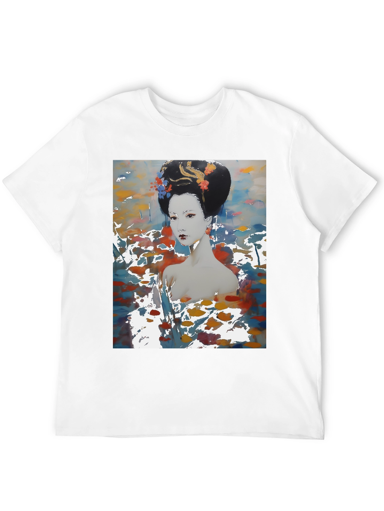 Geisha Art T-Shirt - Abstract Style