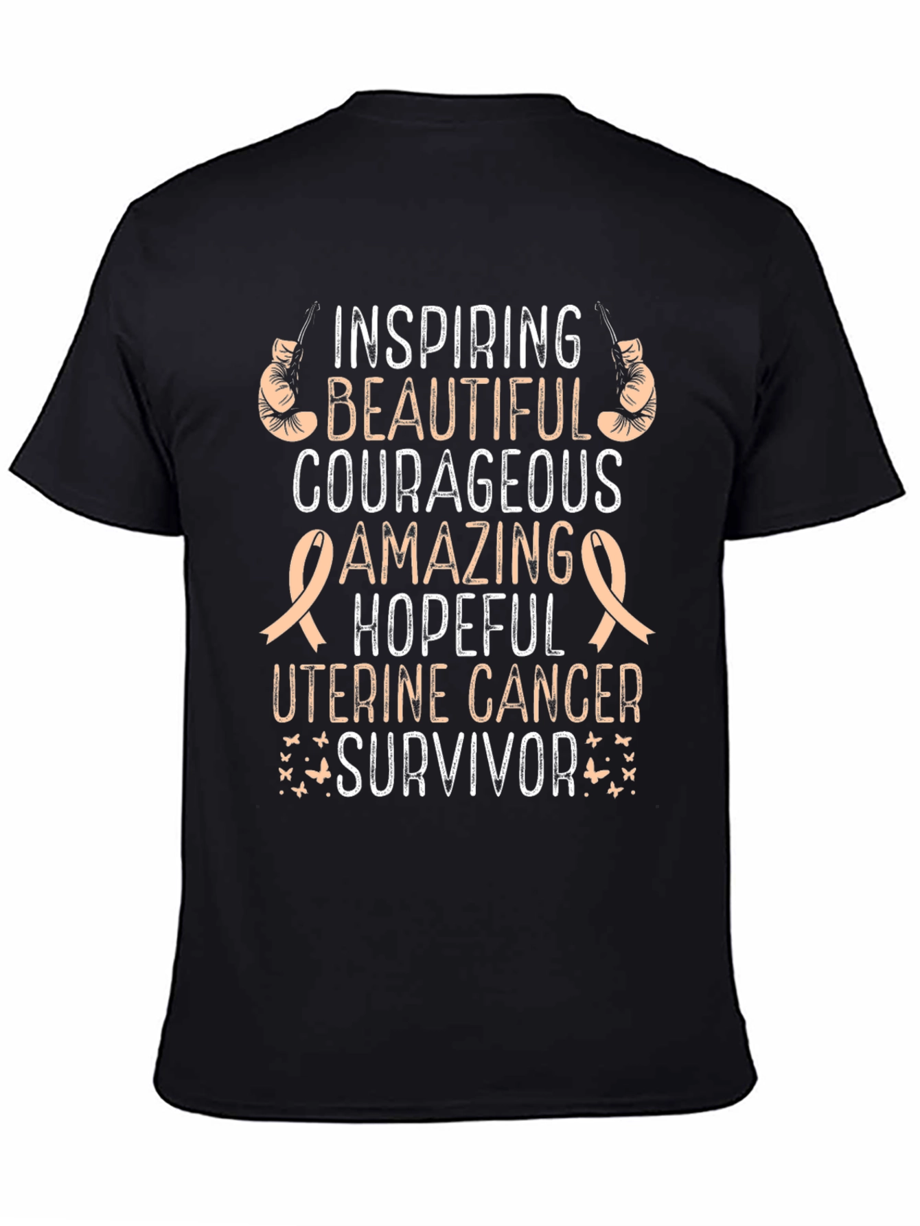 Uterine Cancer Survivor T-Shirt - Inspiring Beautiful
