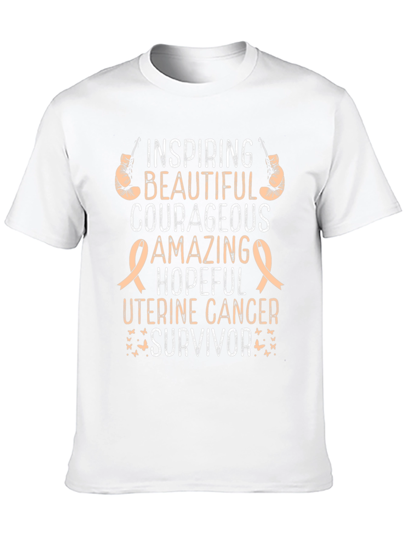 Uterine Cancer Survivor T-Shirt - Inspiring Beautiful
