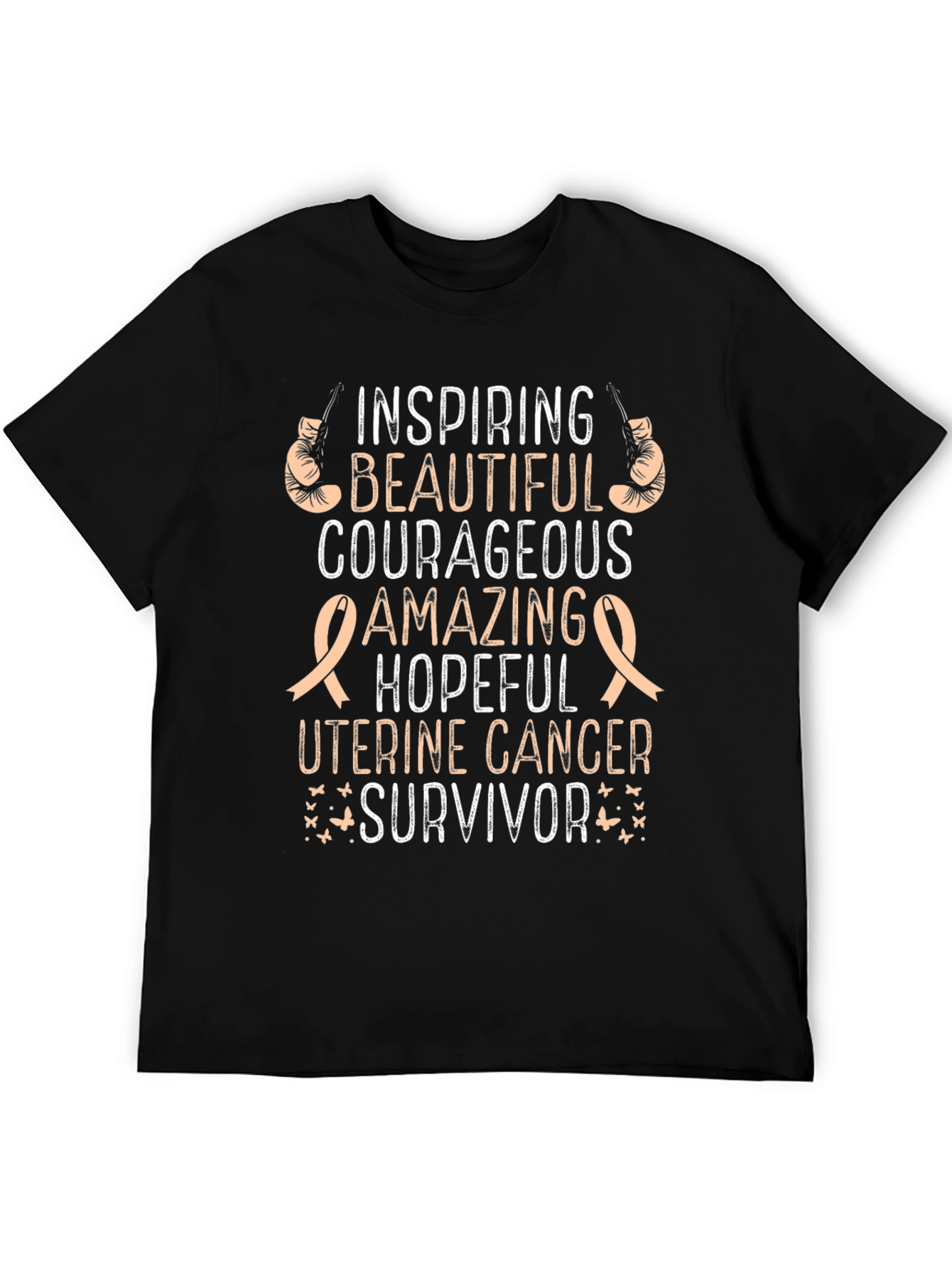 Uterine Cancer Survivor T-Shirt - Inspiring Beautiful