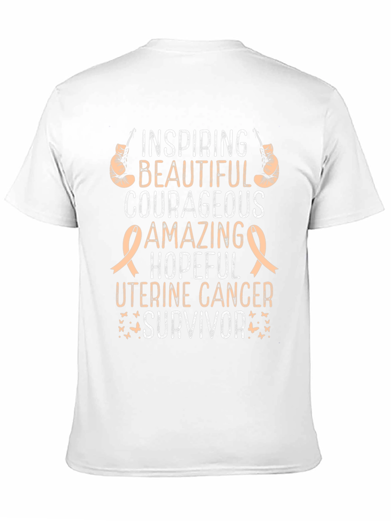 Uterine Cancer Survivor T-Shirt - Inspiring Beautiful