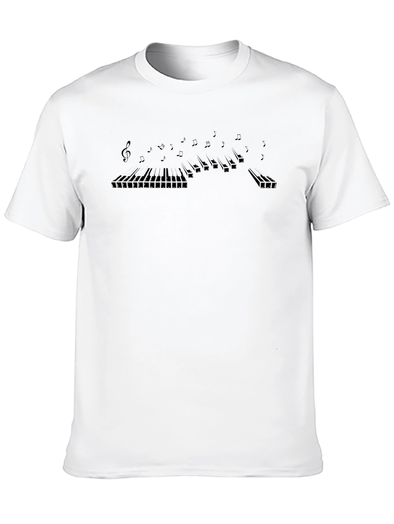 Musical Keys Black T-Shirt