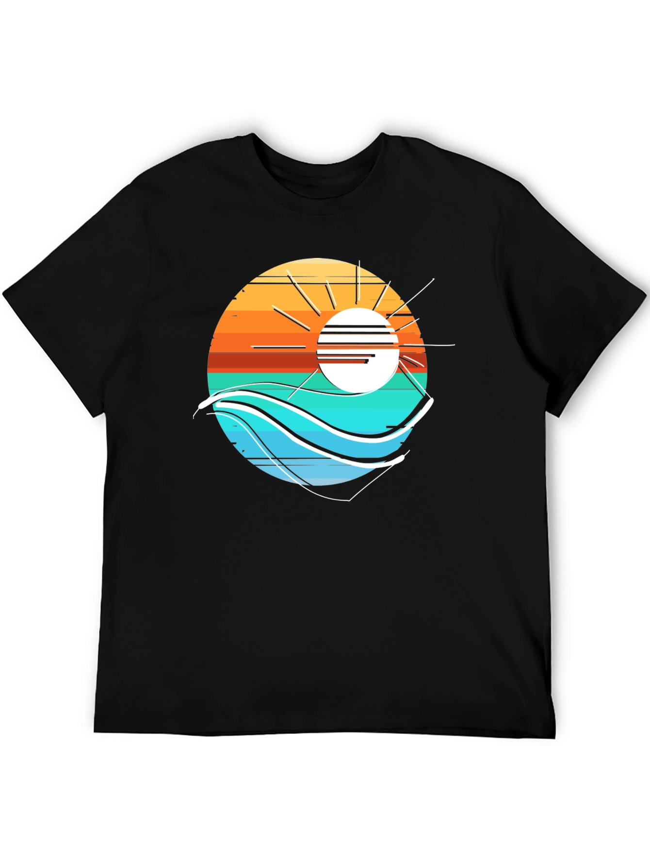 Sunset Wave Graphic T-Shirt