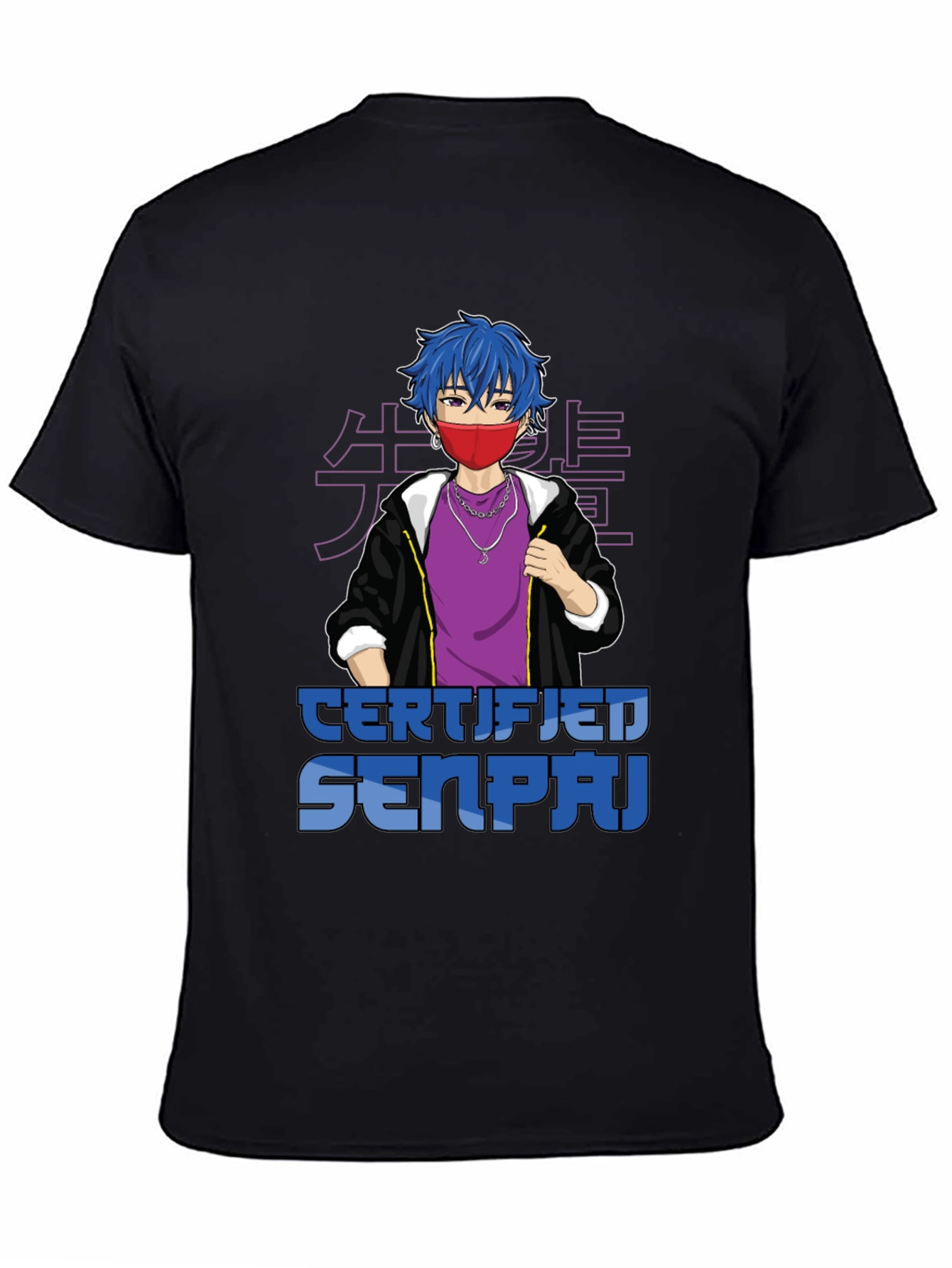 Certified Senpai Anime Style Graphic Tee
