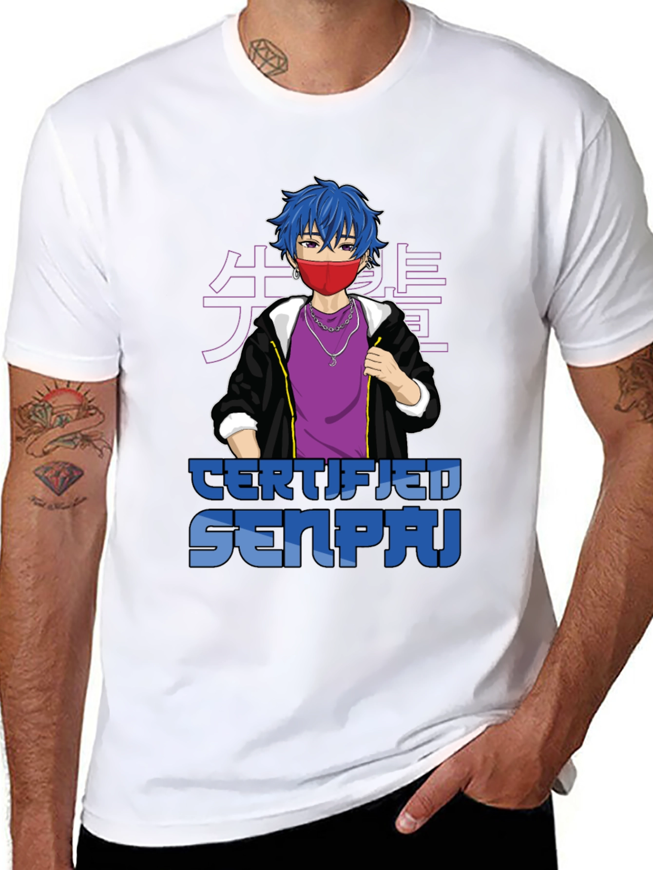 Certified Senpai Anime Style Graphic Tee