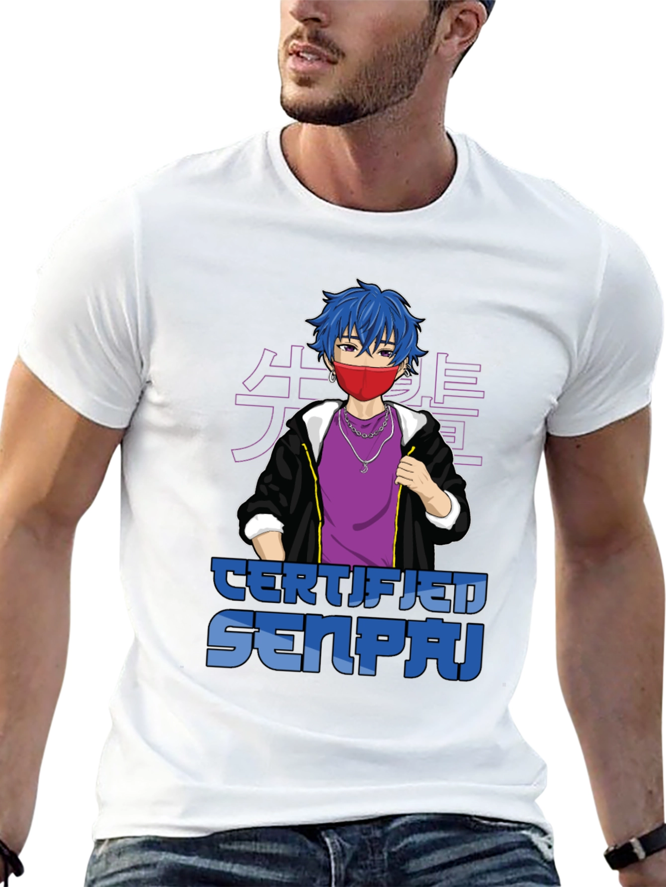 Certified Senpai Anime Style Graphic Tee