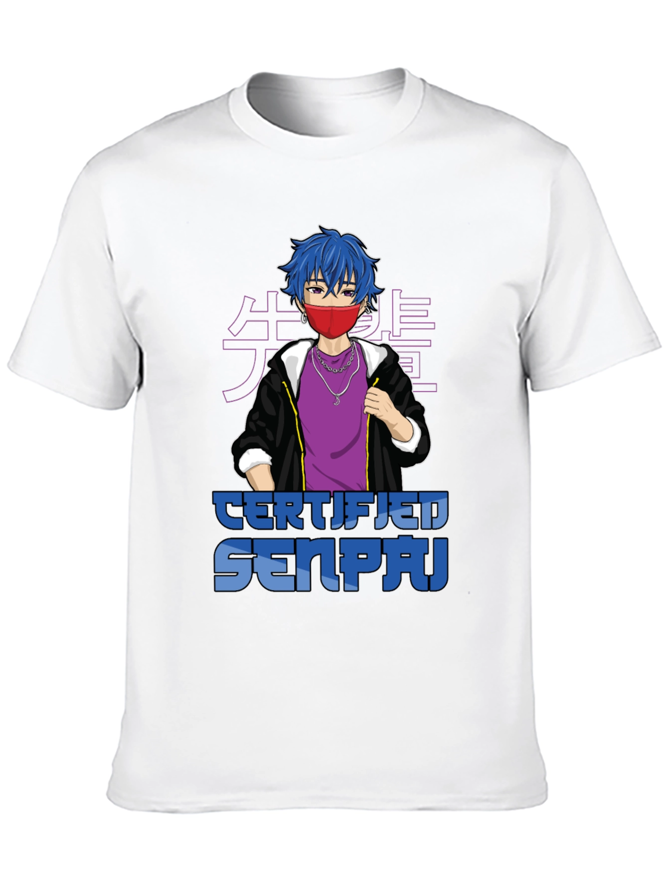 Certified Senpai Anime Style Graphic Tee