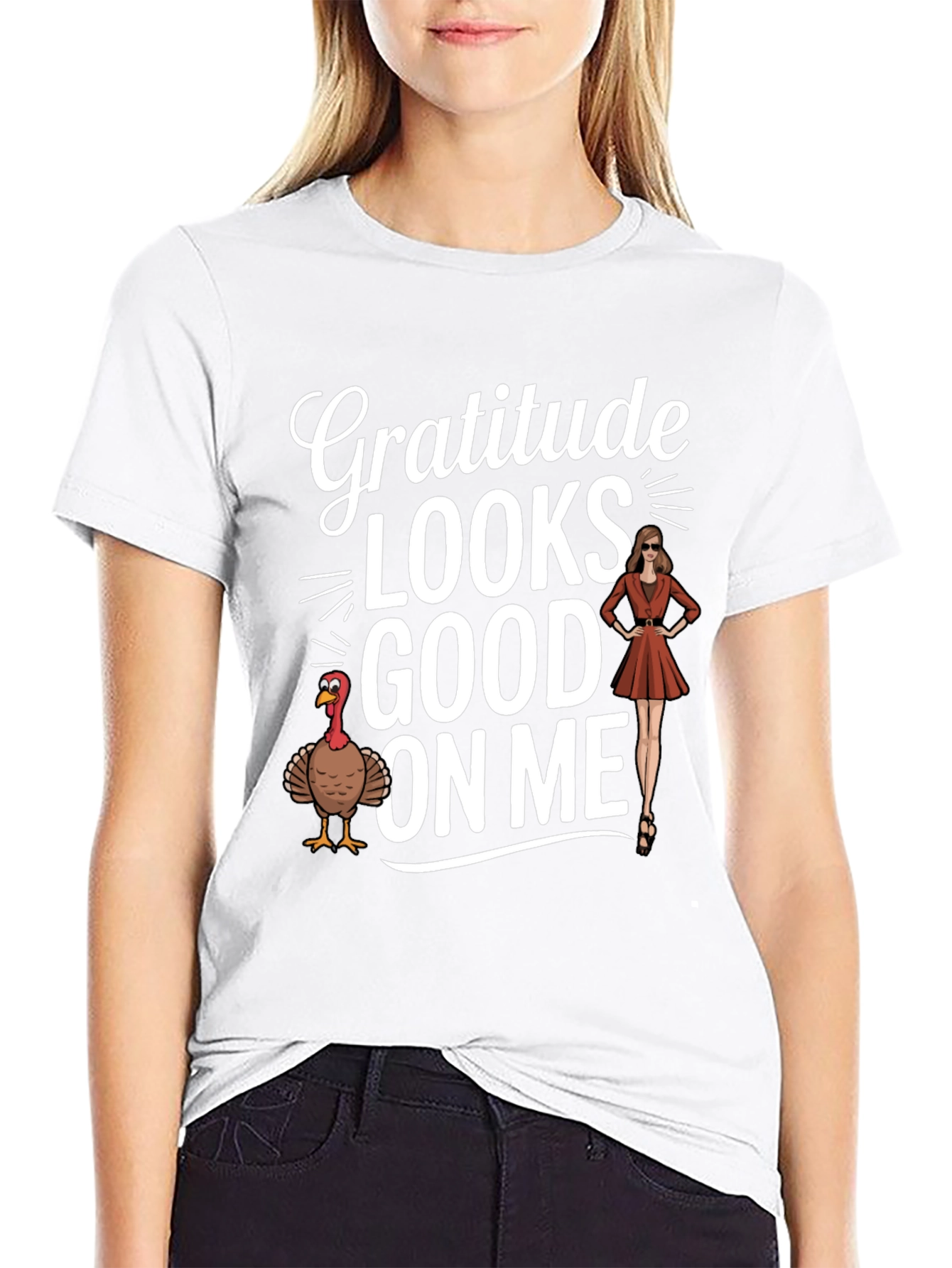Gratitude Looks Good On Me - Thanksgiving T-Shirt