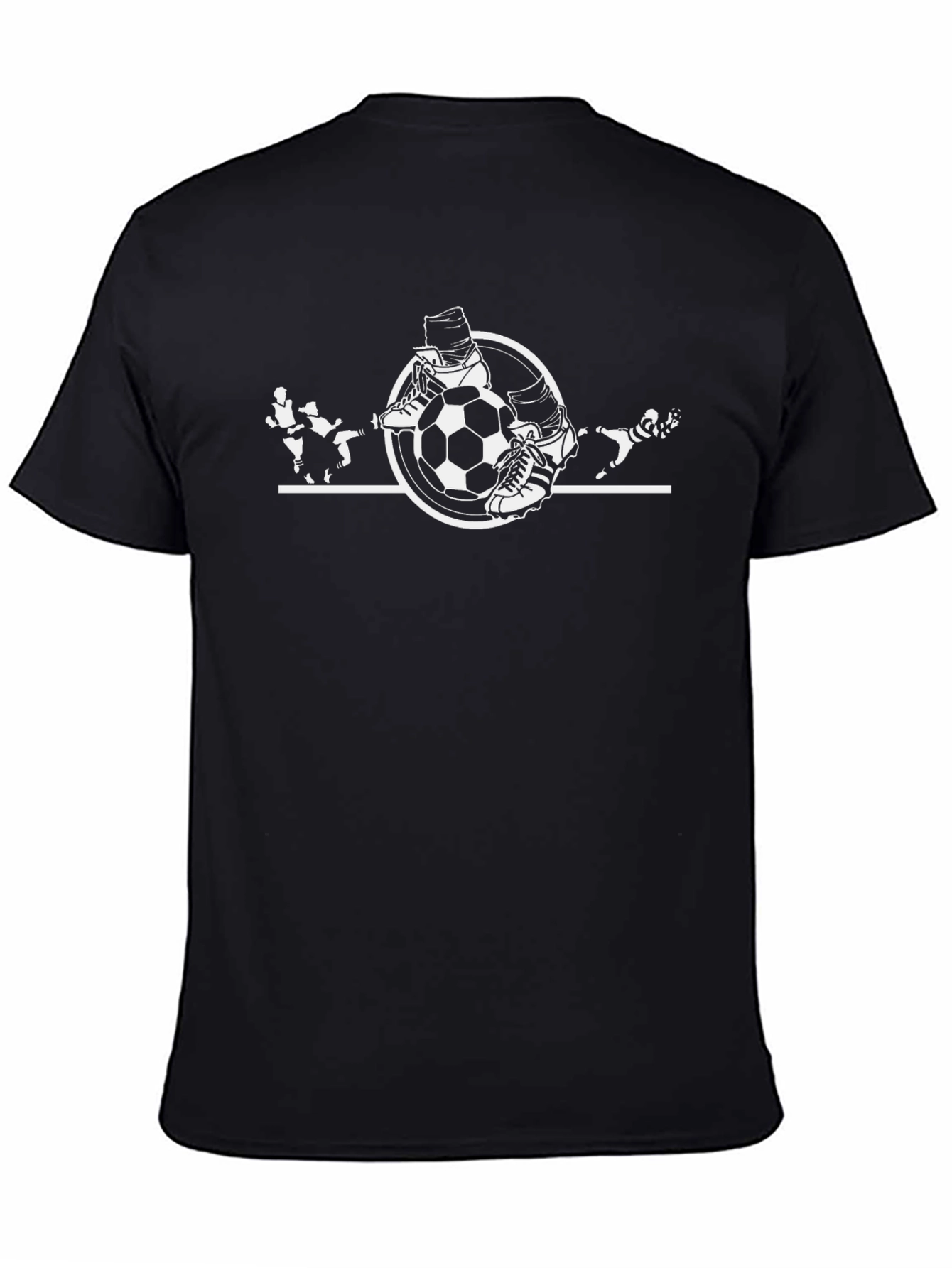 Black Soccer Graphic Tee
