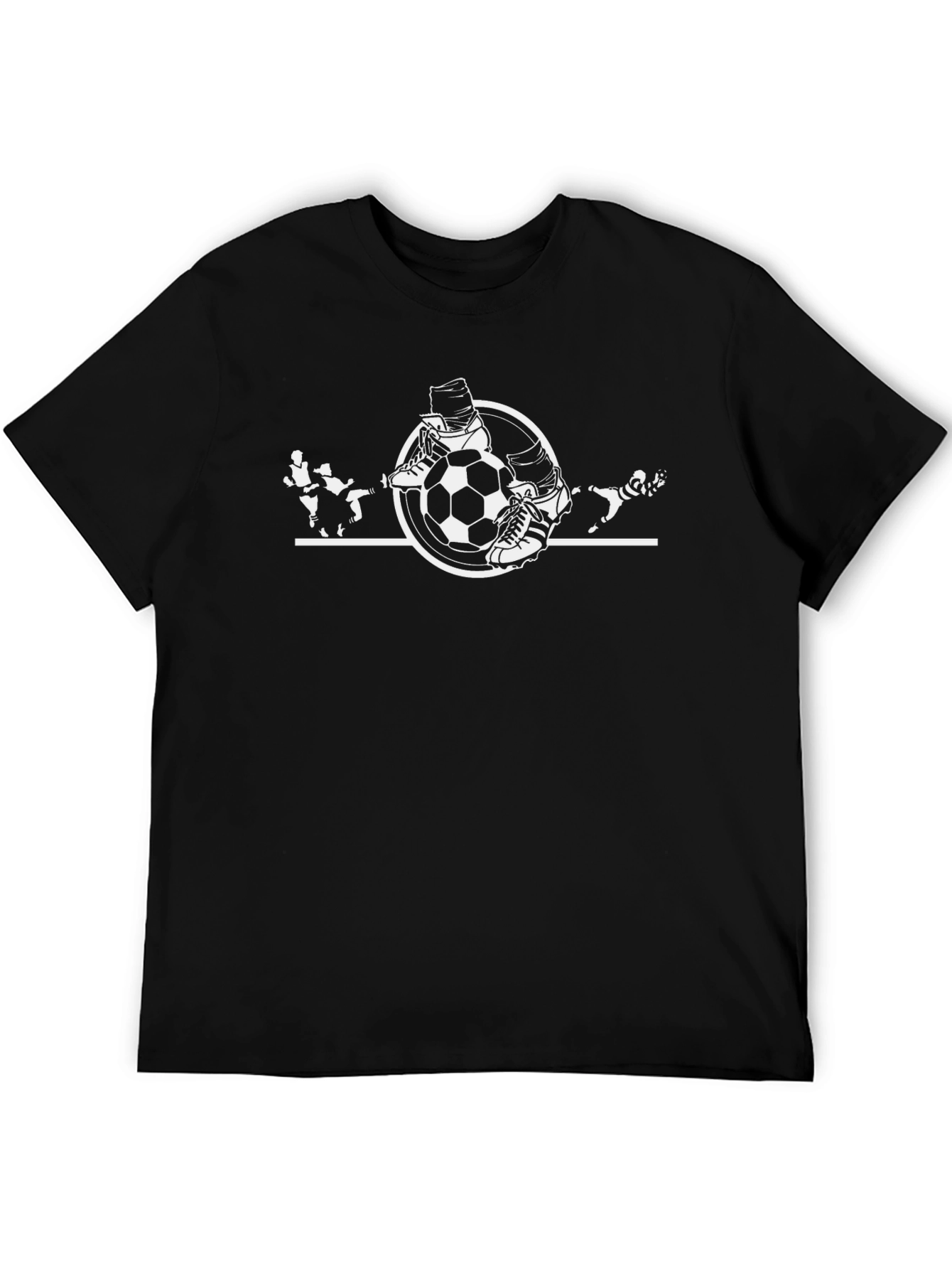 Black Soccer Graphic Tee