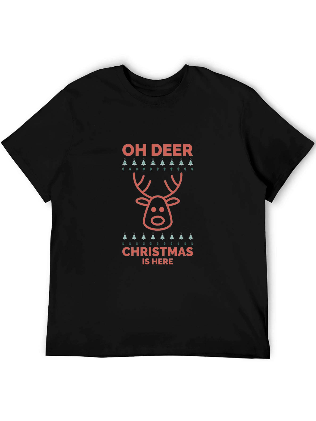 Oh Deer Christmas Holiday Graphic Tee