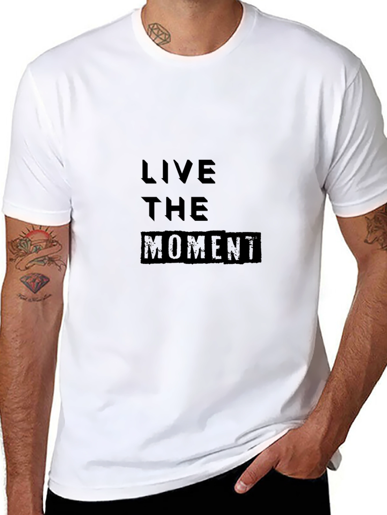 Live The Moment Black T-Shirt