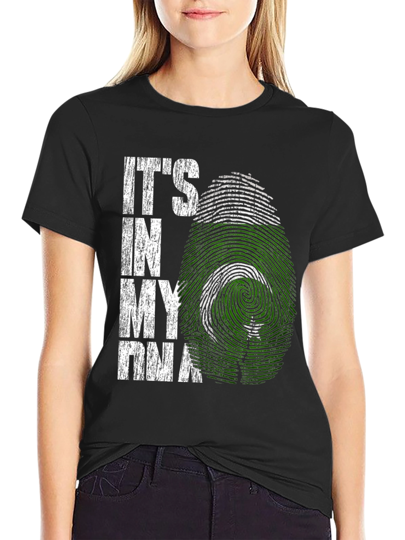 Pakistan DNA T-Shirt - Green & White Flag