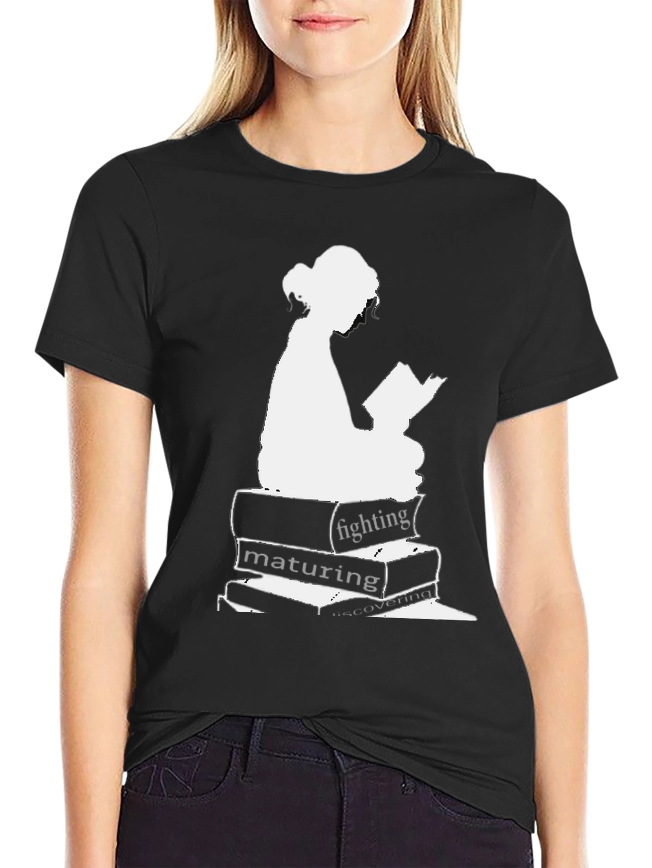 Bookworm T-Shirt - Fighting Maturing Discovering