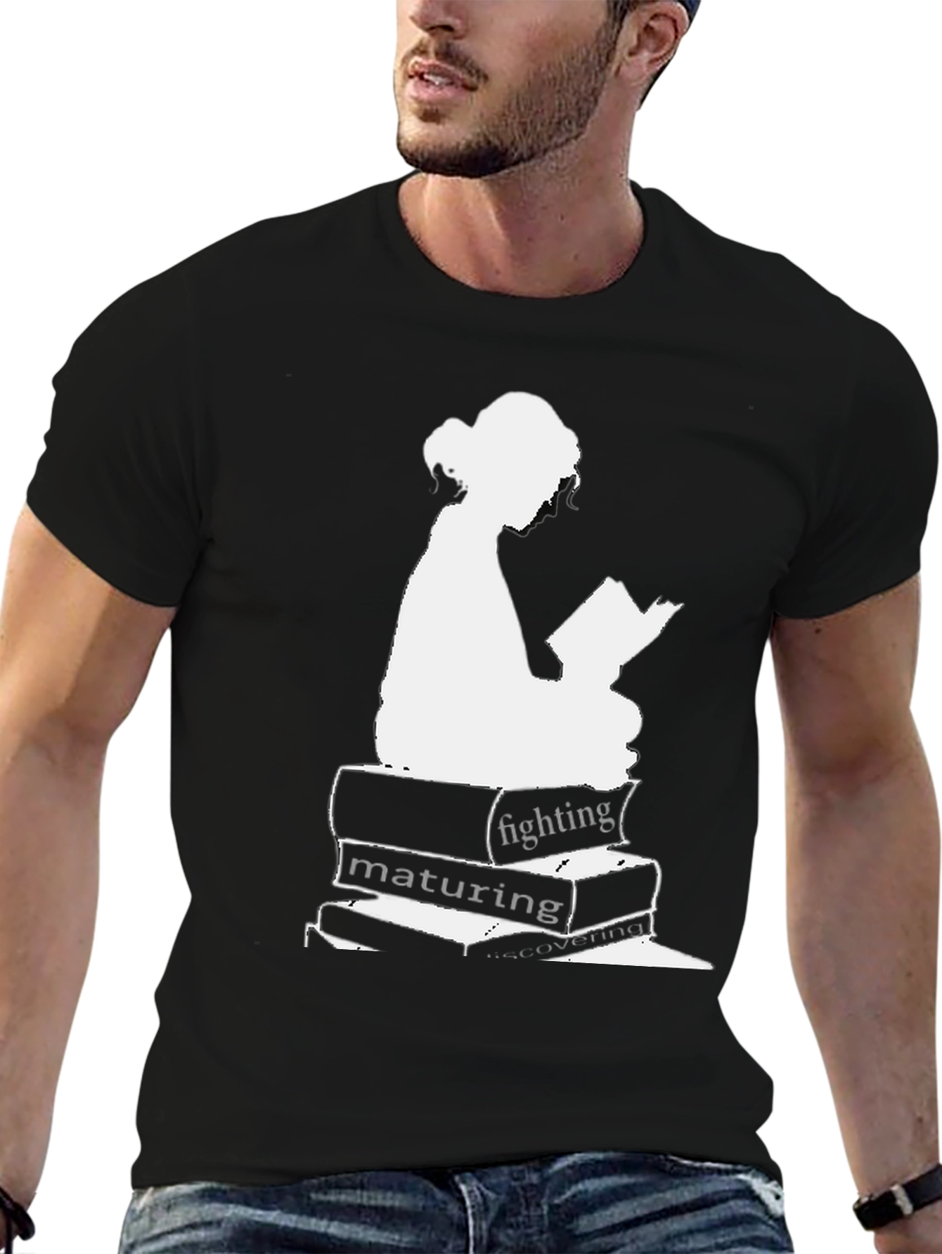 Bookworm T-Shirt - Fighting Maturing Discovering