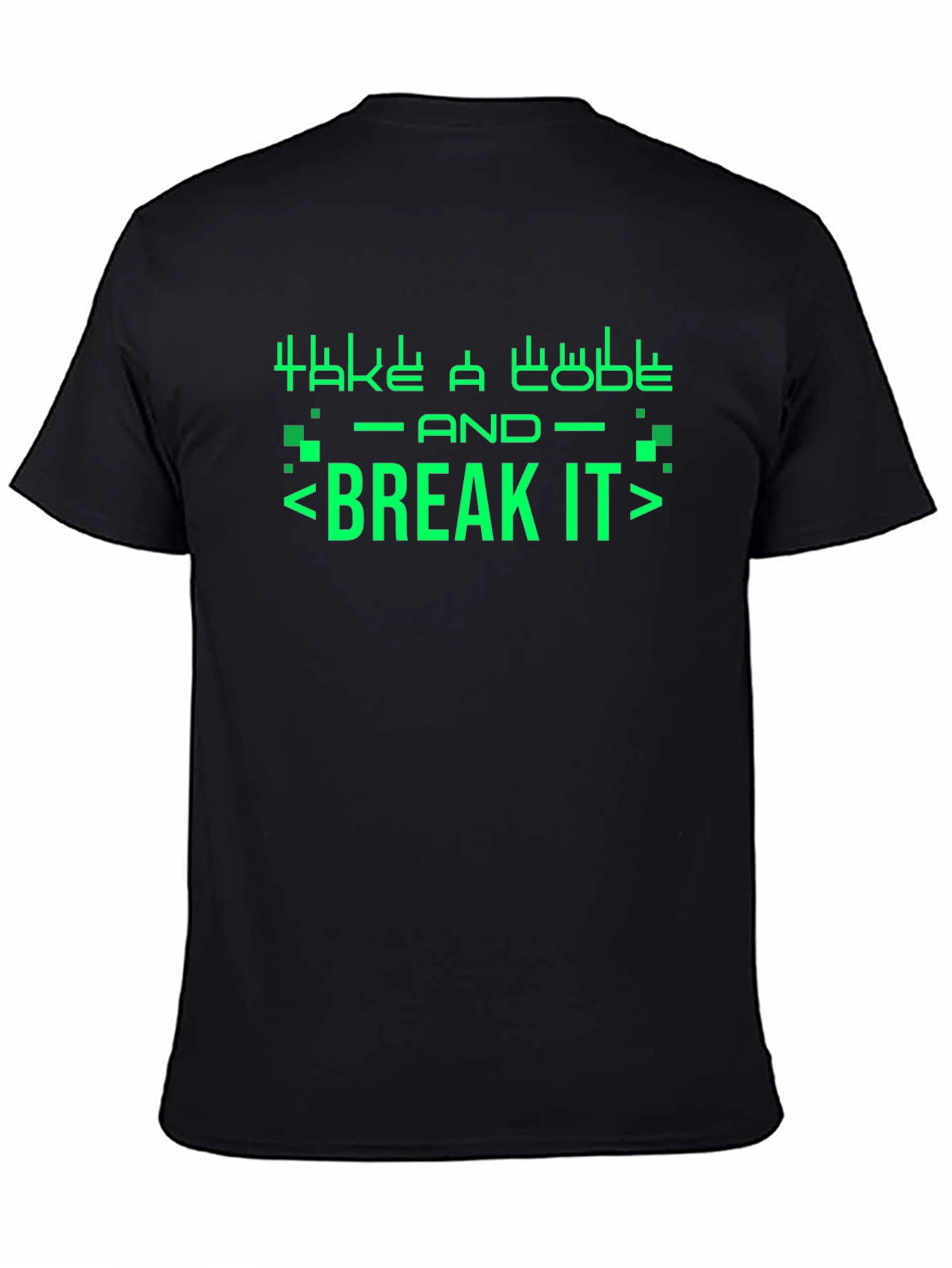 Take A Code And Break It Black T-Shirt
