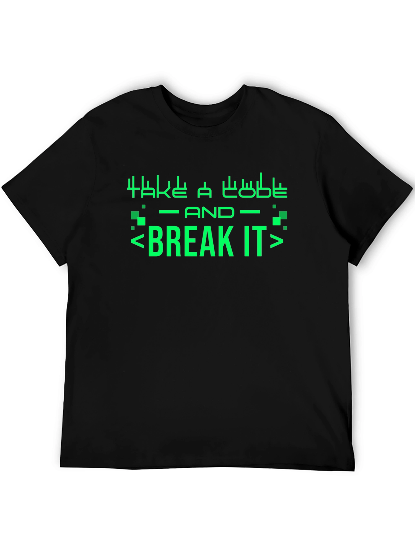 Take A Code And Break It Black T-Shirt