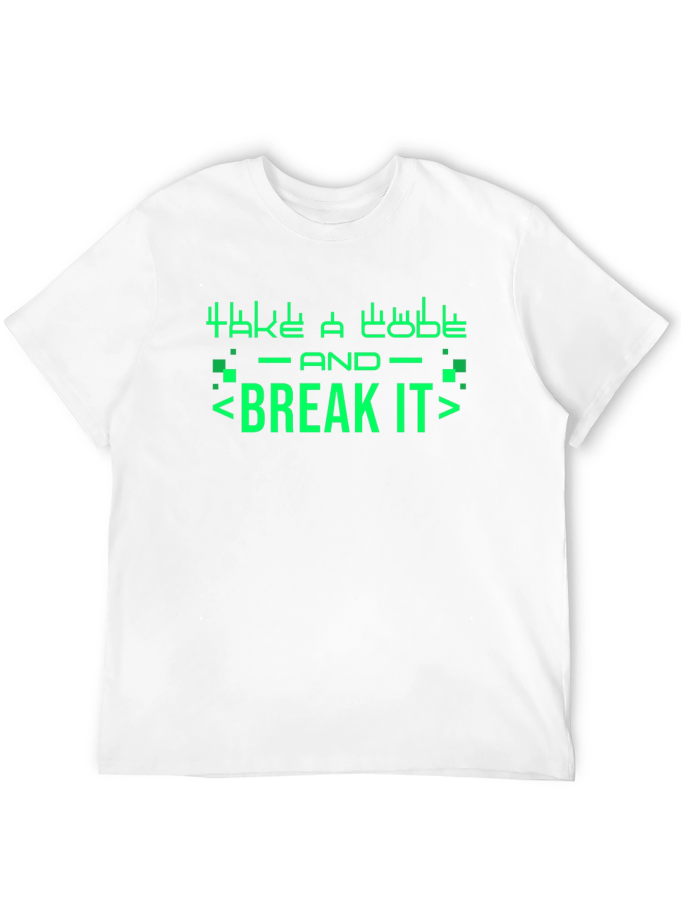 Take A Code And Break It Black T-Shirt