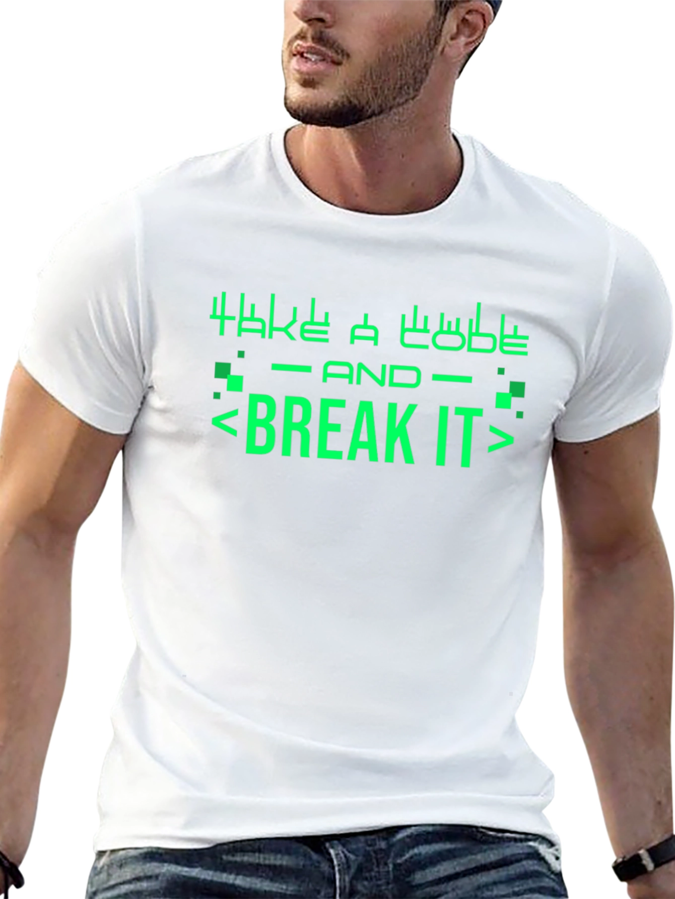 Take A Code And Break It Black T-Shirt